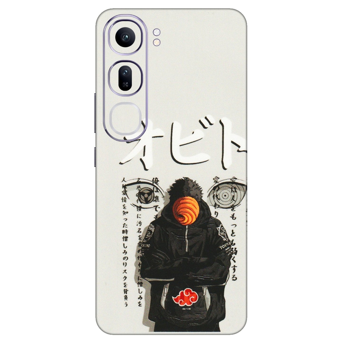 VIVO Y Series Phone Skins (All Models) - Obito Anime Eye - 3D Embossed Finish (L-19) Vivo Y300 (5G)
