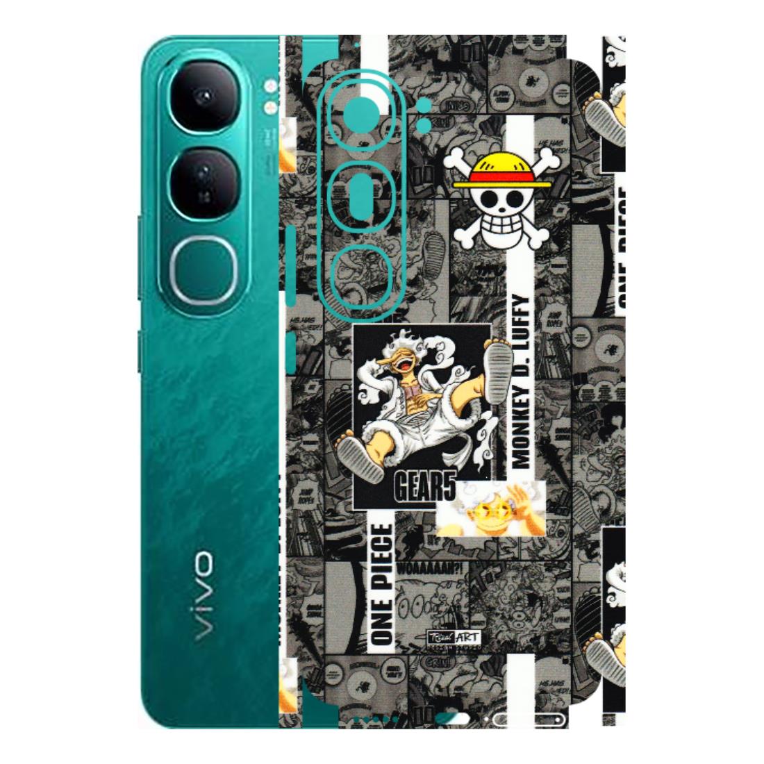 VIVO Y Series Phone Skins (All Models) - Cuffy Anime MonkeyCamic - 3D Embossed Finish (L-242) Vivo Y300 (5G)
