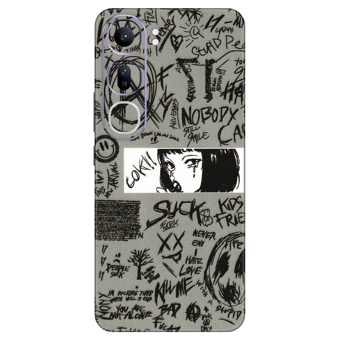 VIVO Y Series Phone Skins (All Models) - Never Have Love Anime - 3D Embossed Finish (L-260) Vivo Y300 (5G)