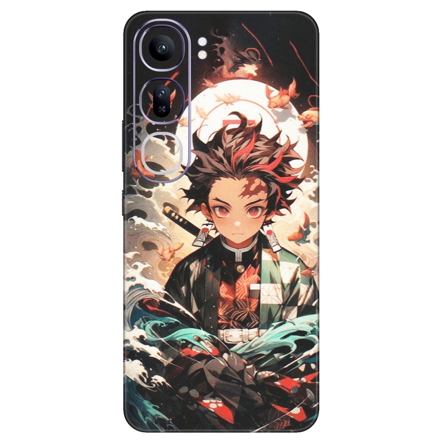 VIVO Y Series Phone Skins (All Models) - Tanjiro Demon Slayer Anime - Matte Finish (M-158) Vivo Y300 (5G)