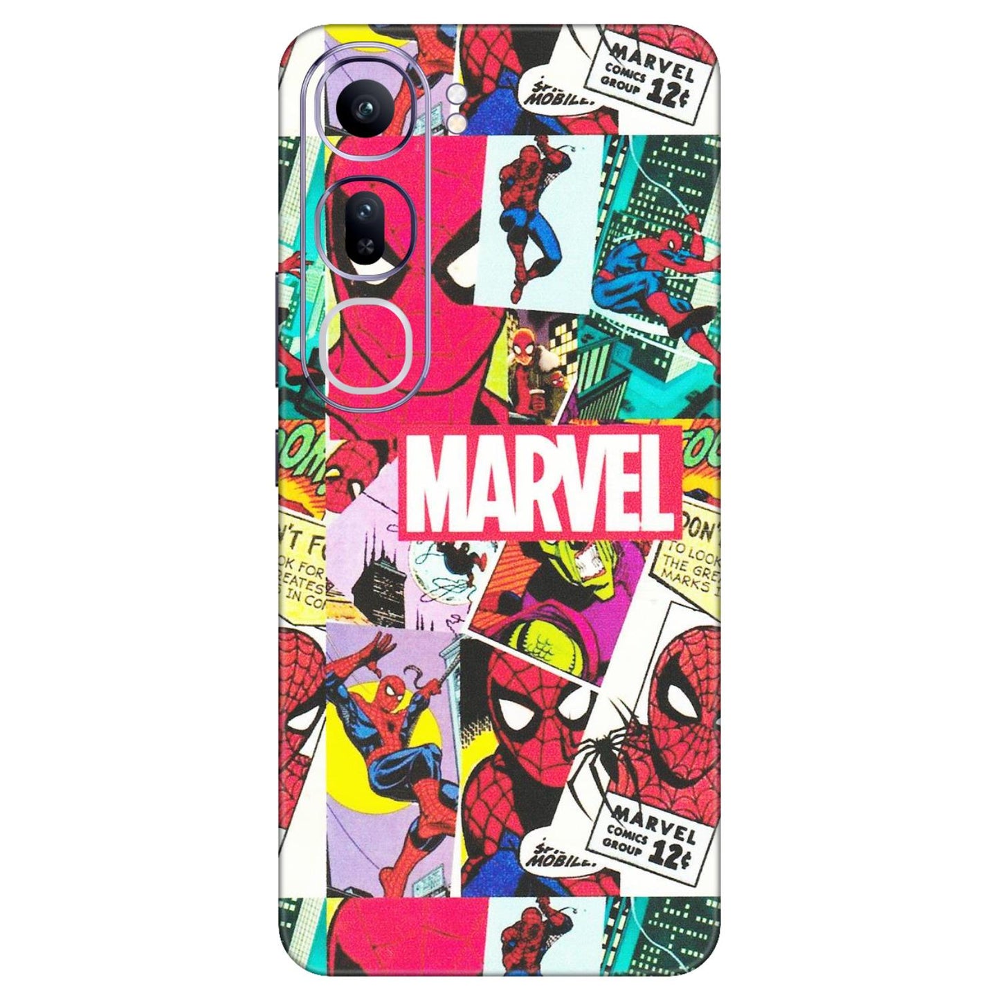 VIVO Y Series Phone Skins (All Models) - Marvel Comic Spiderman Grafitti - Matte Finish (M-72) Vivo Y300 (5G)