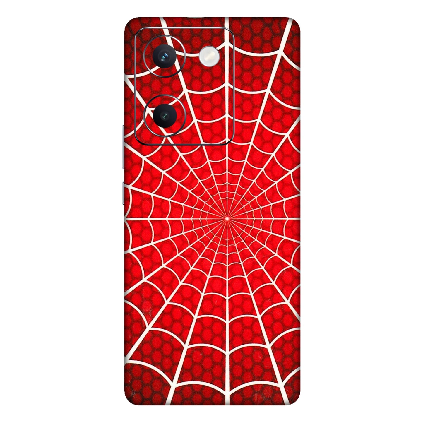 VIVO Y Series Phone Skins (All Models) - Classic Spidey Web - 3D Embossed Finish (L-115) Vivo Y300 Plus (5G)