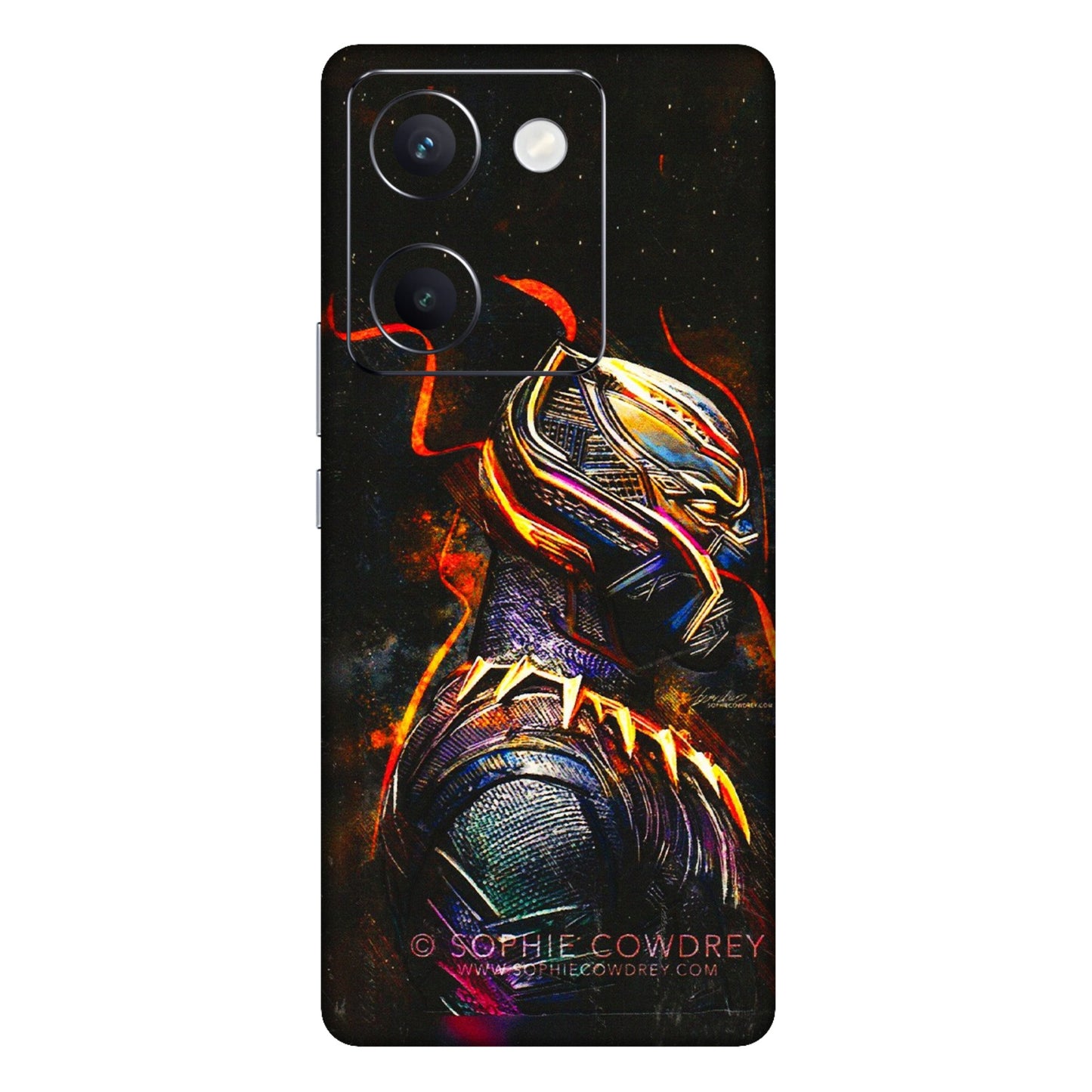 VIVO Y Series Phone Skins (All Models) - Black Panther - 3D Embossed Finish (L-190) Vivo Y300 Plus (5G)