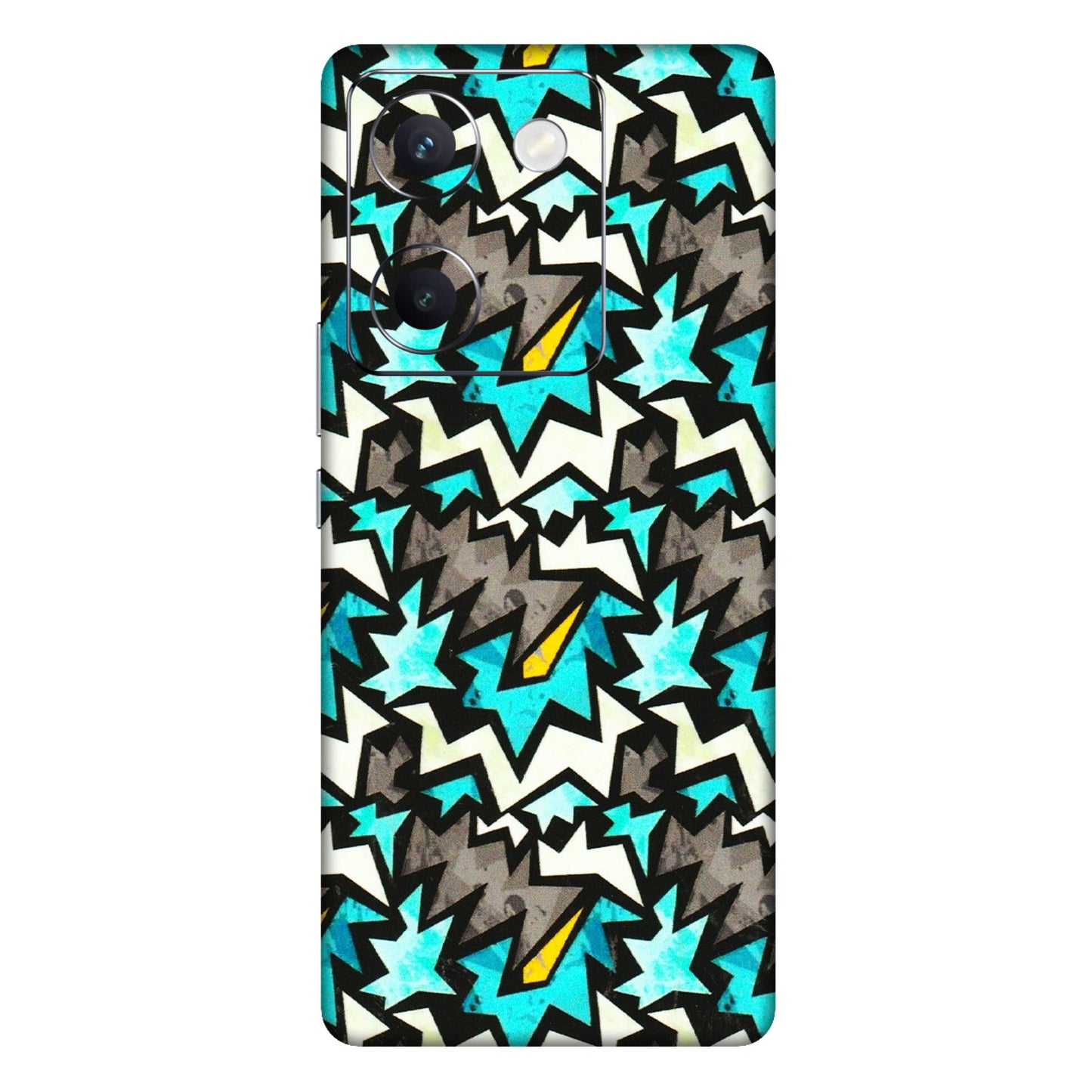 VIVO Y Series Phone Skins (All Models) - Funky Zig Zag - 3D Embossed Finish (L-223) Vivo Y300 Plus (5G)