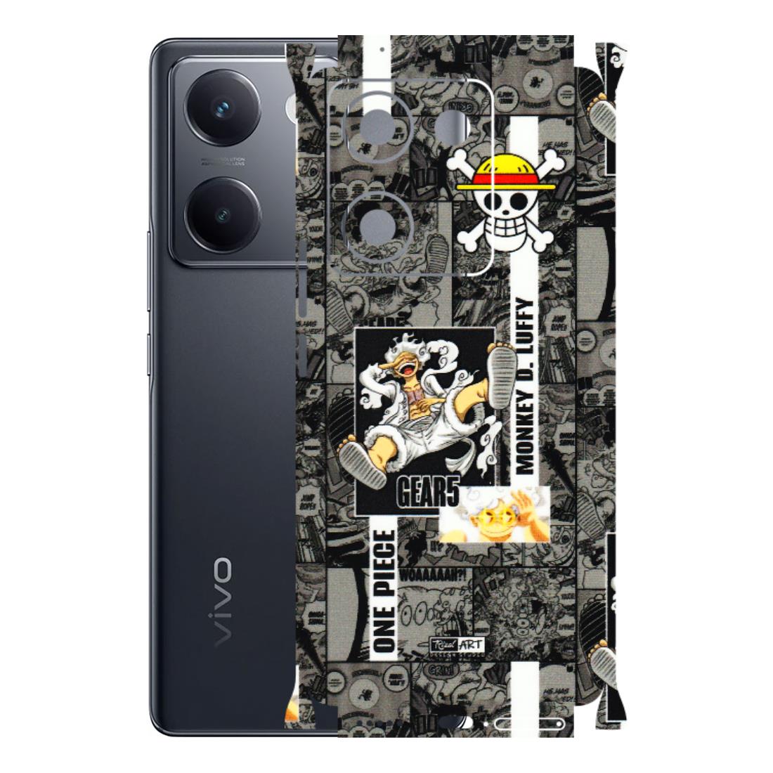 VIVO Y Series Phone Skins (All Models) - Cuffy Anime MonkeyCamic - 3D Embossed Finish (L-242) Vivo Y300 Plus (5G)