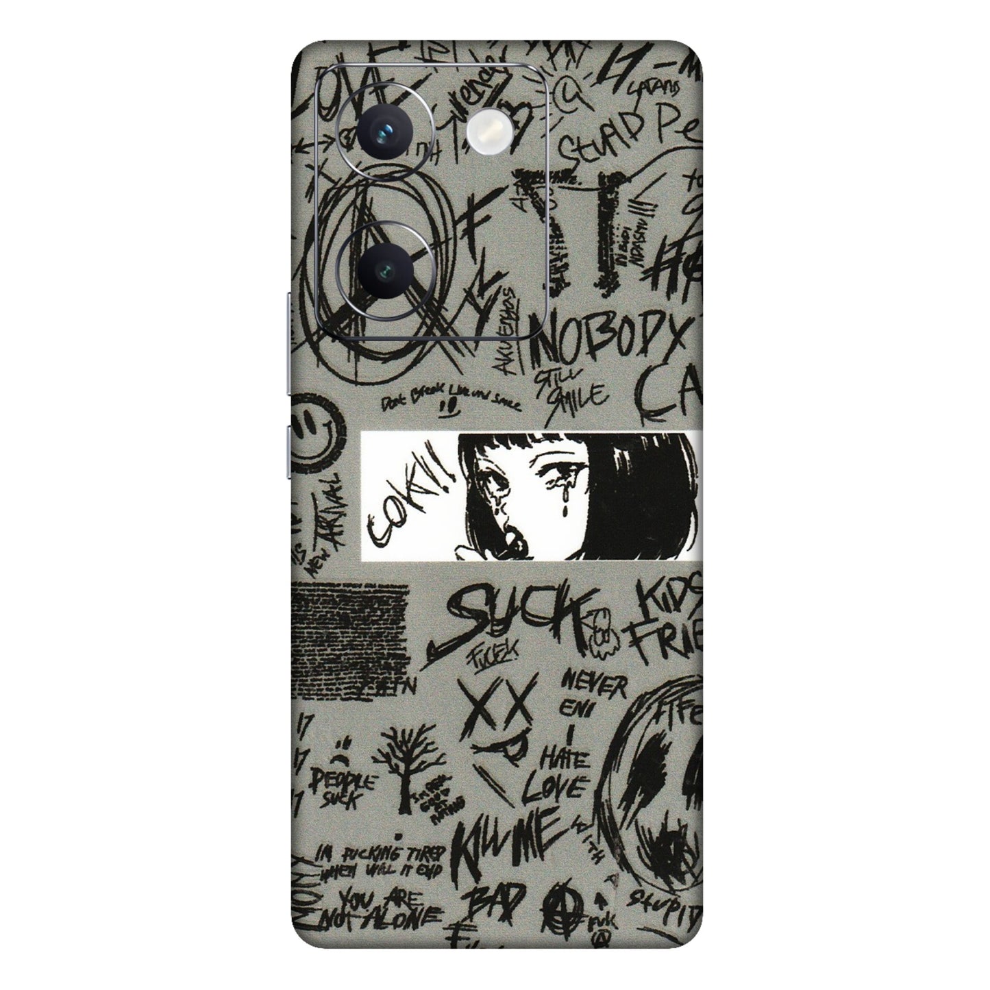 VIVO Y Series Phone Skins (All Models) - Never Have Love Anime - 3D Embossed Finish (L-260) Vivo Y300 Plus (5G)