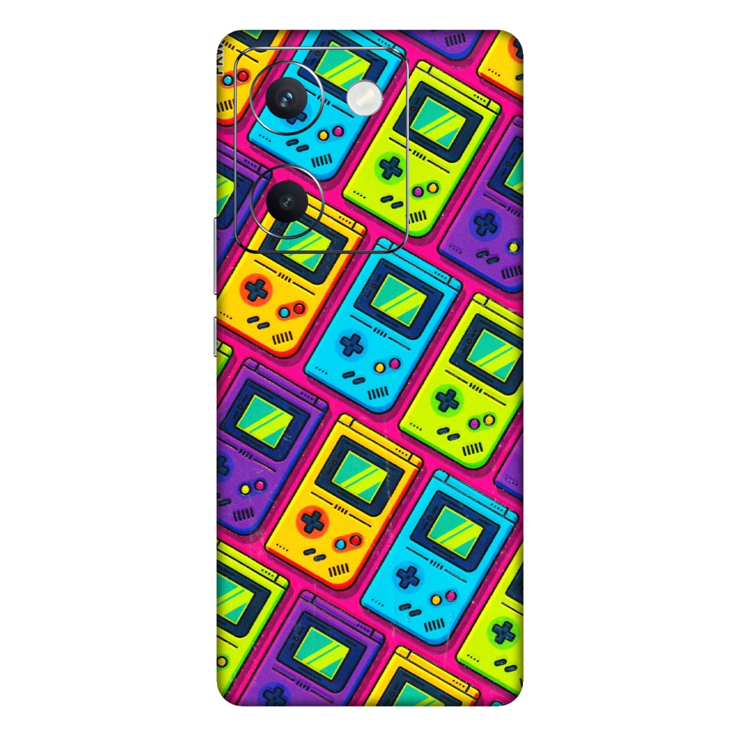 VIVO Y Series Phone Skins (All Models) - Gameboy Colourful - 3D Embossed Finish (L-266) Vivo Y300 Plus (5G)