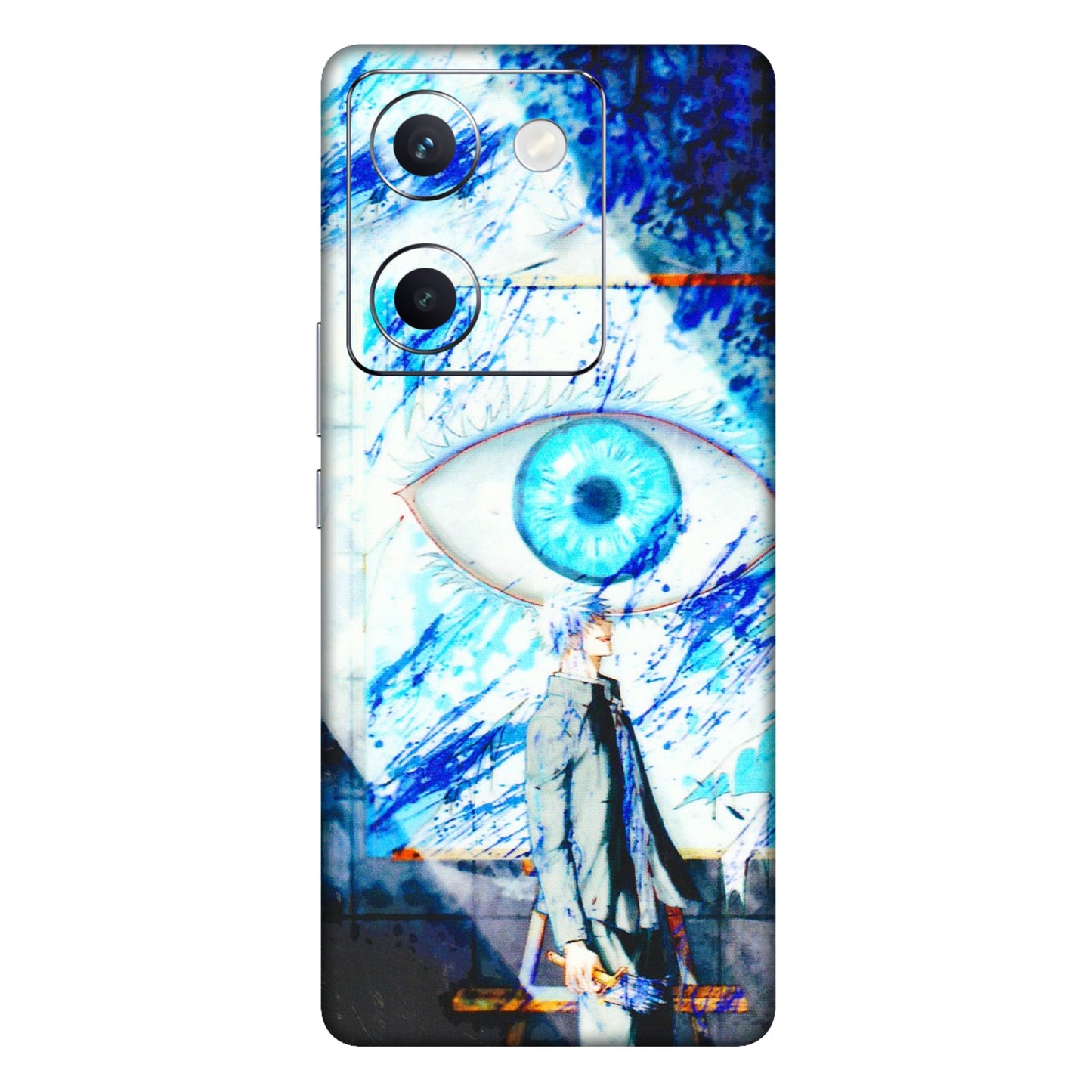 VIVO Y Series Phone Skins (All Models) - Anime Sea Blue Eye - 3D Embossed Finish (L-318) Vivo Y300 Plus (5G)