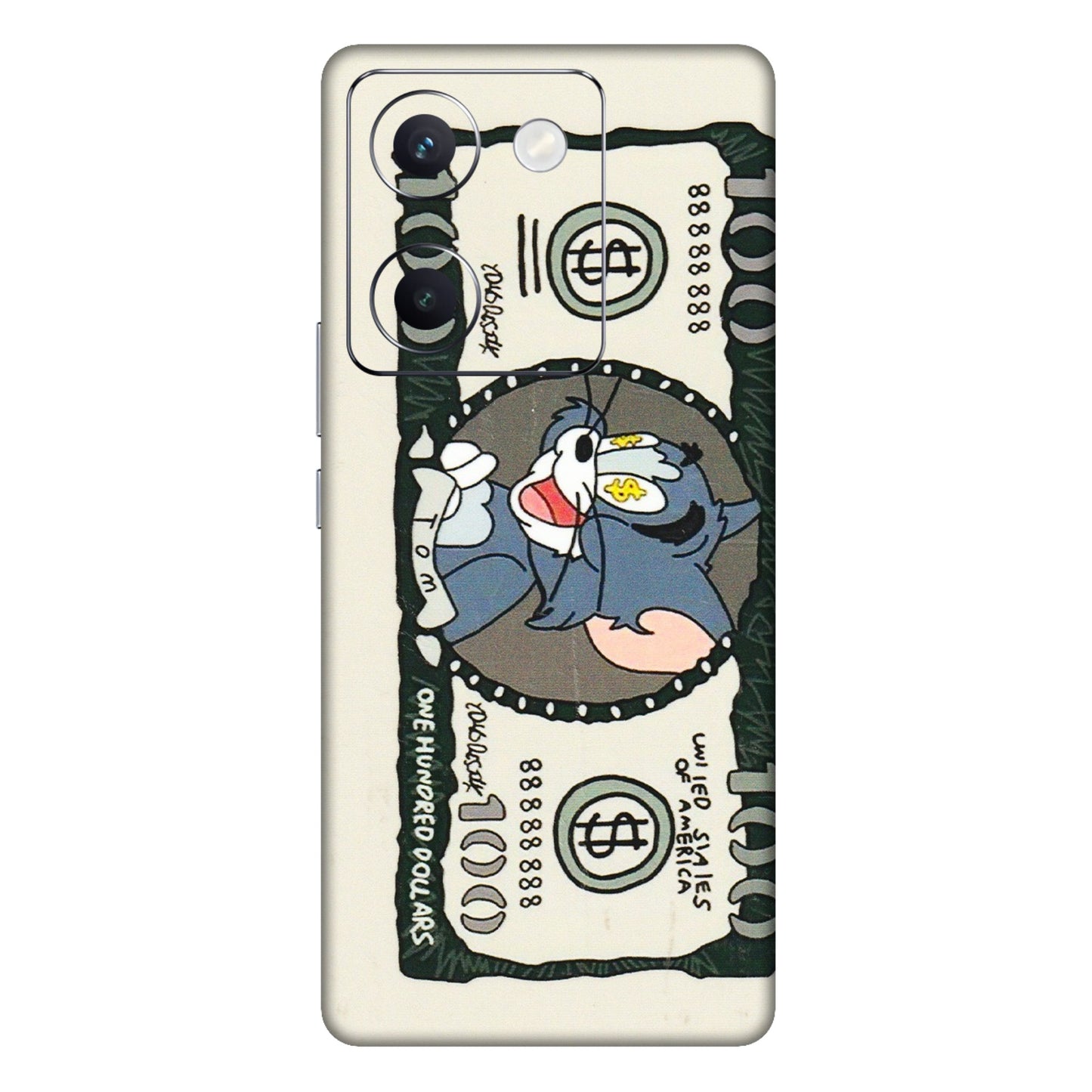 VIVO Y Series Phone Skins (All Models) - Tom Hundred Dollar - 3D Embossed Finish (L-324) Vivo Y300 Plus (5G)