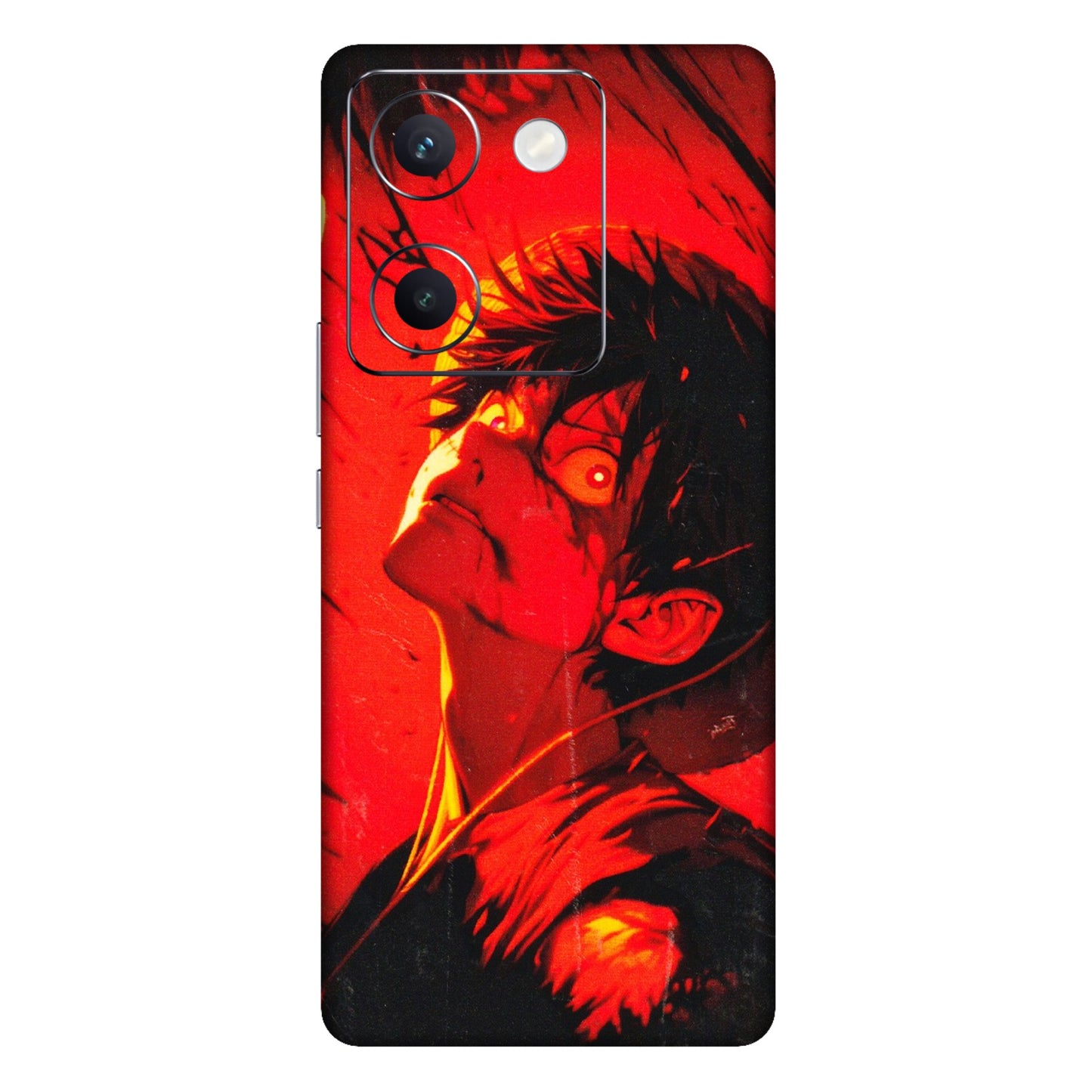 VIVO Y Series Phone Skins (All Models) - D.Luffy Power Up One Piece Anime - 3D Embossed Finish (L-326) Vivo Y300 Plus (5G)