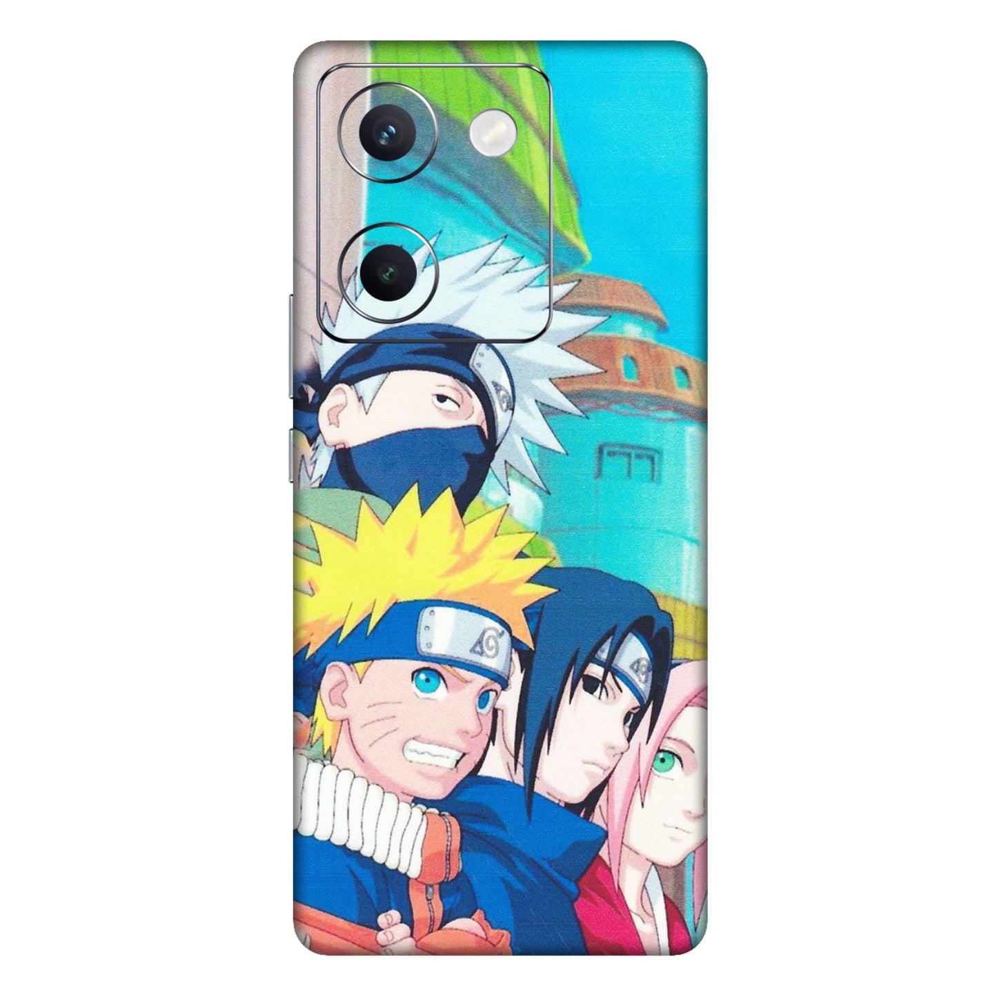 VIVO Y Series Phone Skins (All Models) - Team Minato And Kakashi - Matte Finish (M-101) Vivo Y300 Plus (5G)
