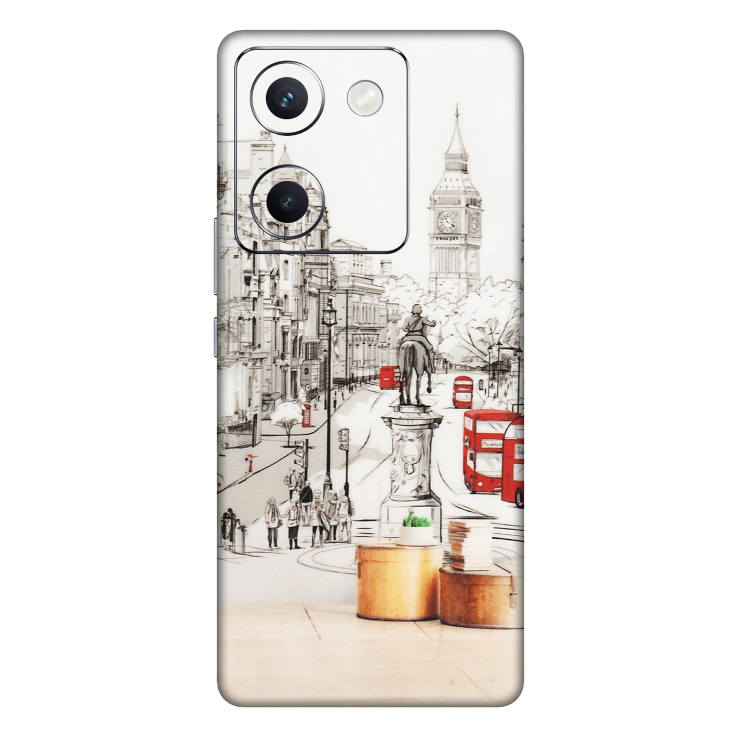 VIVO Y Series Phone Skins (All Models) - London Street - Transparent Finish (T-02) Vivo Y300 Plus (5G)