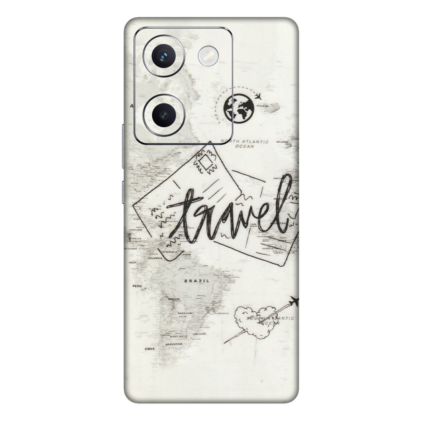VIVO Y Series Phone Skins (All Models) - Travel Ticket - Transparent Finish (T-06) Vivo Y300 Plus (5G)