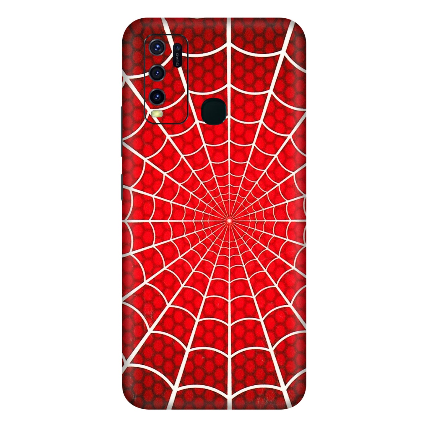 VIVO Y Series Phone Skins (All Models) - Classic Spidey Web - 3D Embossed Finish (L-115) Vivo Y30