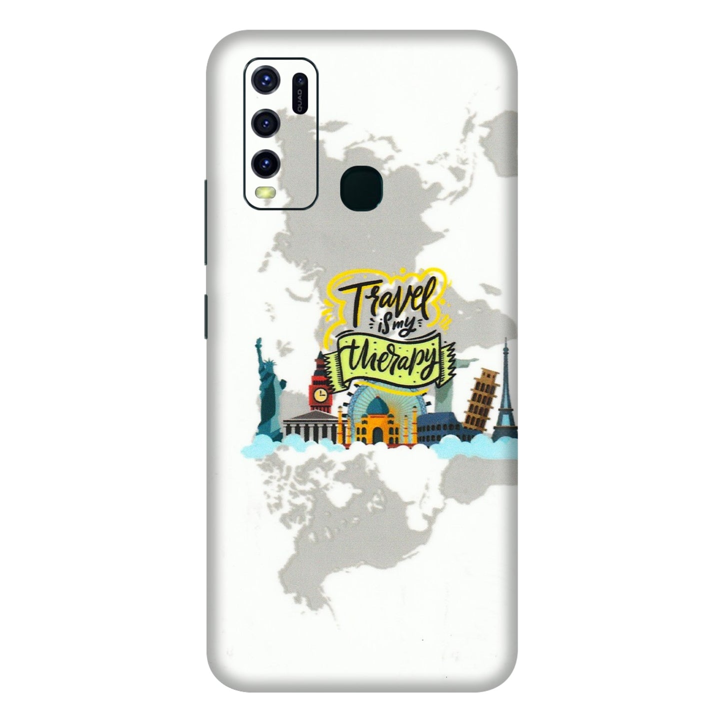 VIVO Y Series Phone Skins (All Models) - Travel Therapy - 3D Embossed Finish (L-199) Vivo Y30