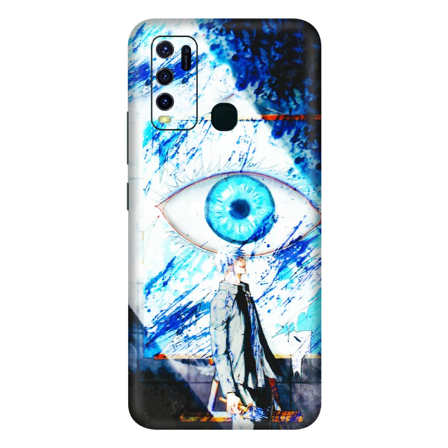 VIVO Y Series Phone Skins (All Models) - Gojo Satoru evil eye - 3D Embossed Finish (L-239) Vivo Y30