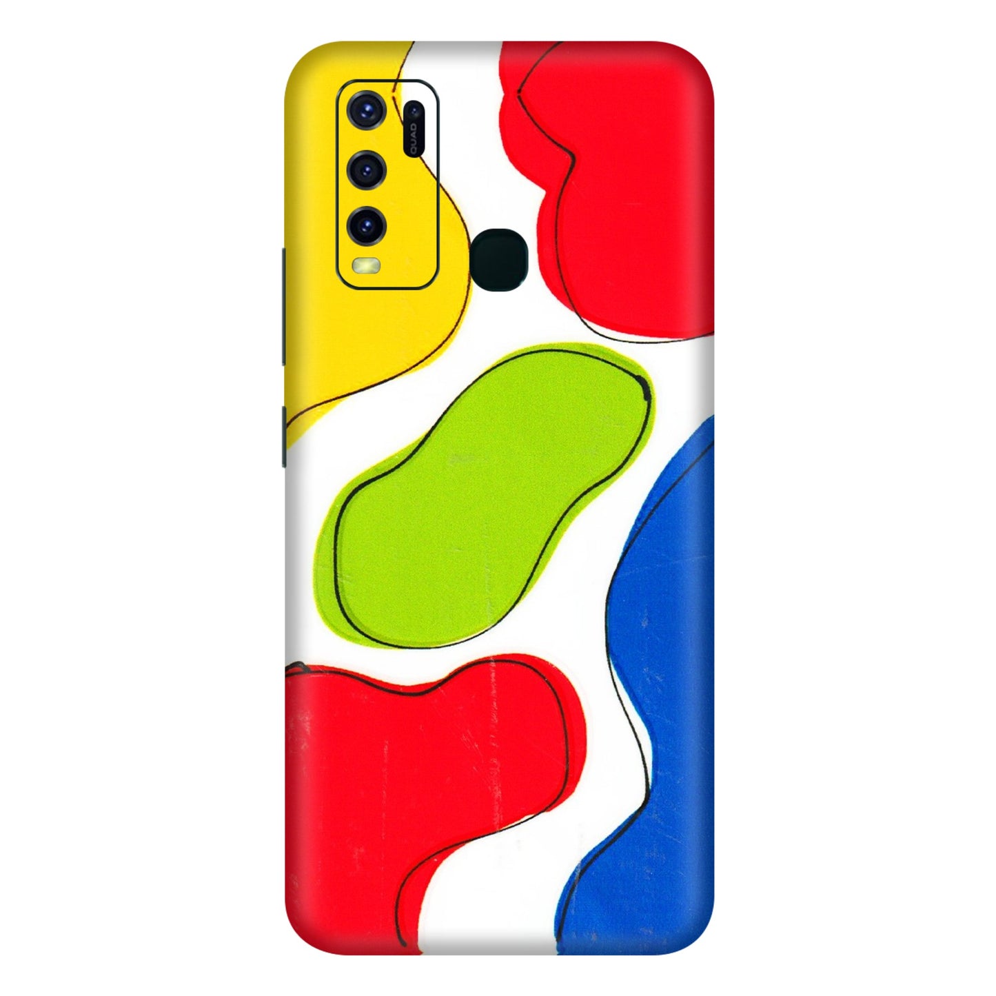 VIVO Y Series Phone Skins (All Models) - RGB Colour Paint - 3D Embossed Finish (L-284) Vivo Y30