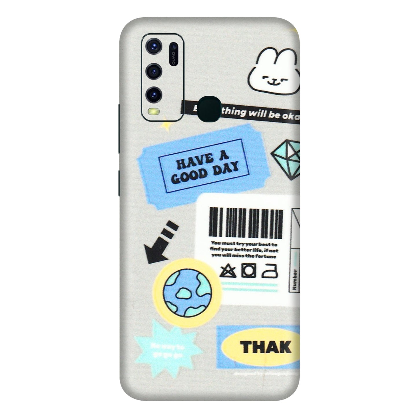 VIVO Y Series Phone Skins (All Models) - Will Be Okay Design - 3D Embossed Finish (L-316) Vivo Y30