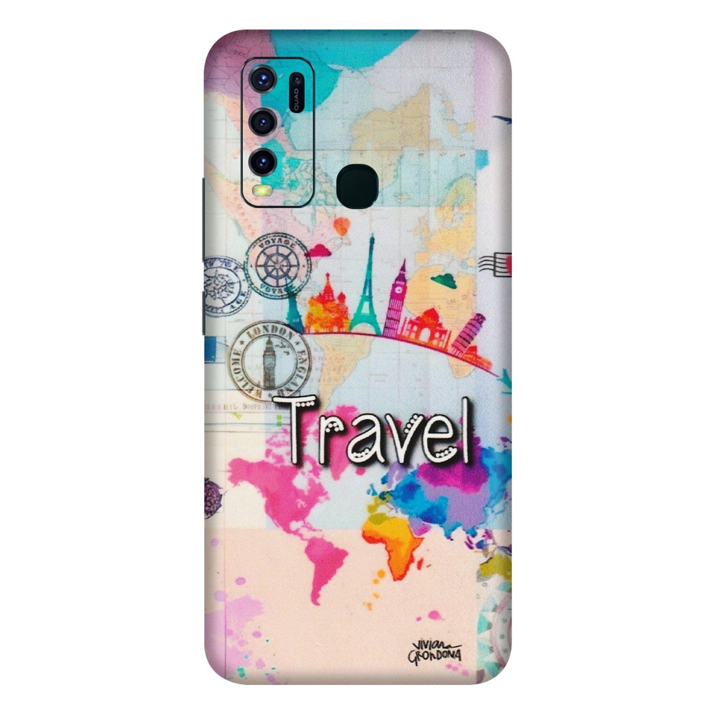 VIVO Y Series Phone Skins (All Models) - Travel The Wonders - Matte Finish (M-108) Vivo Y30