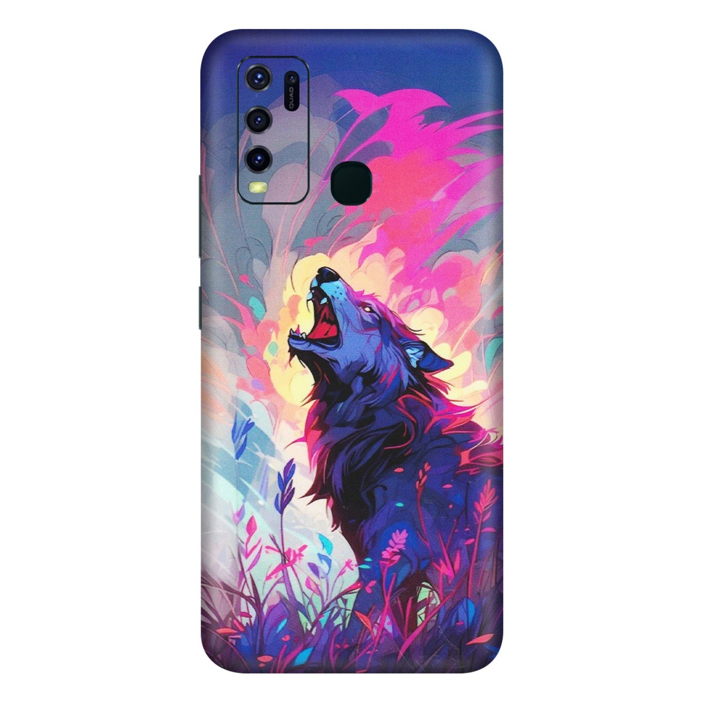 VIVO Y Series Phone Skins (All Models) - New Wild Wolf Abstract - Matte Finish (M-125) Vivo Y30
