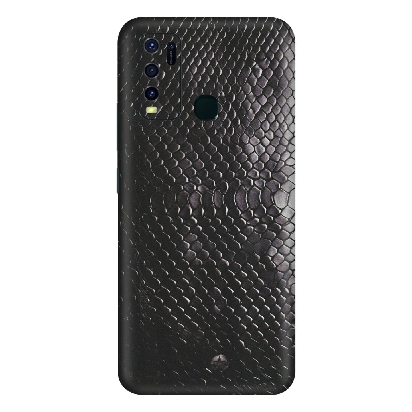 VIVO Y Series Phone Skins (All Models) - Black Snack Leather - Matte Finish (M-147) Vivo Y30