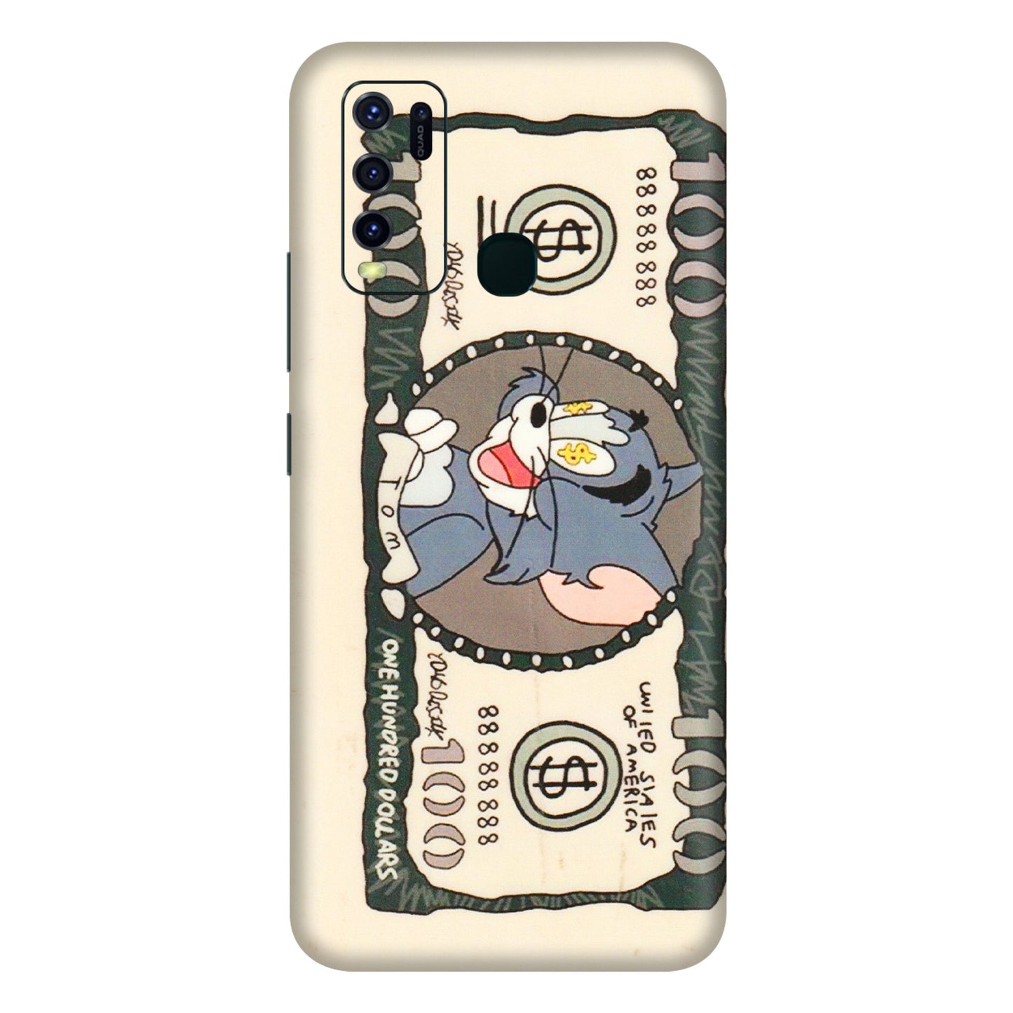 VIVO Y Series Phone Skins (All Models) - One Hundred Dollar Tom - Transparent Finish (T-16) Vivo Y30