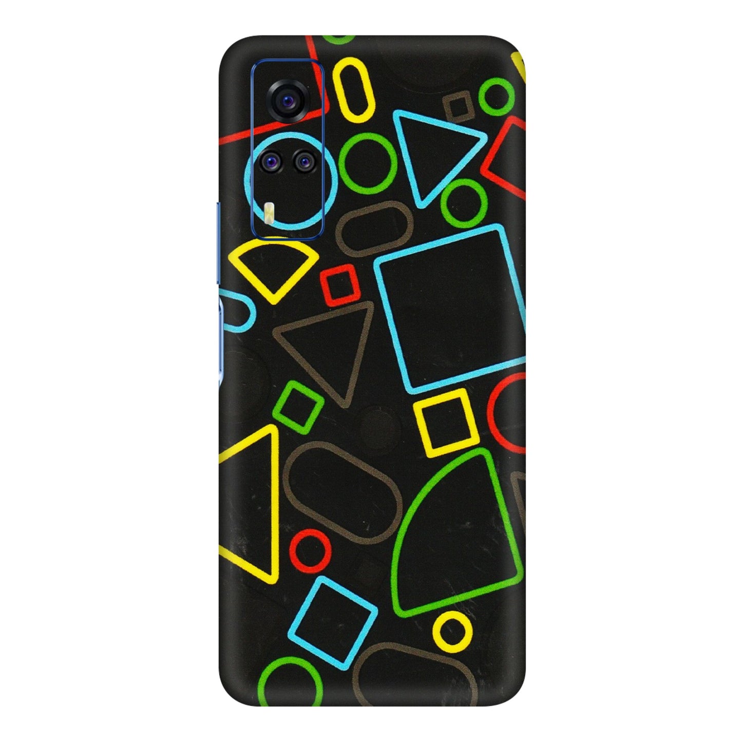 VIVO Y Series Phone Skins (All Models) - Black Shapes - 3D Embossed Finish (L-131) Vivo Y31