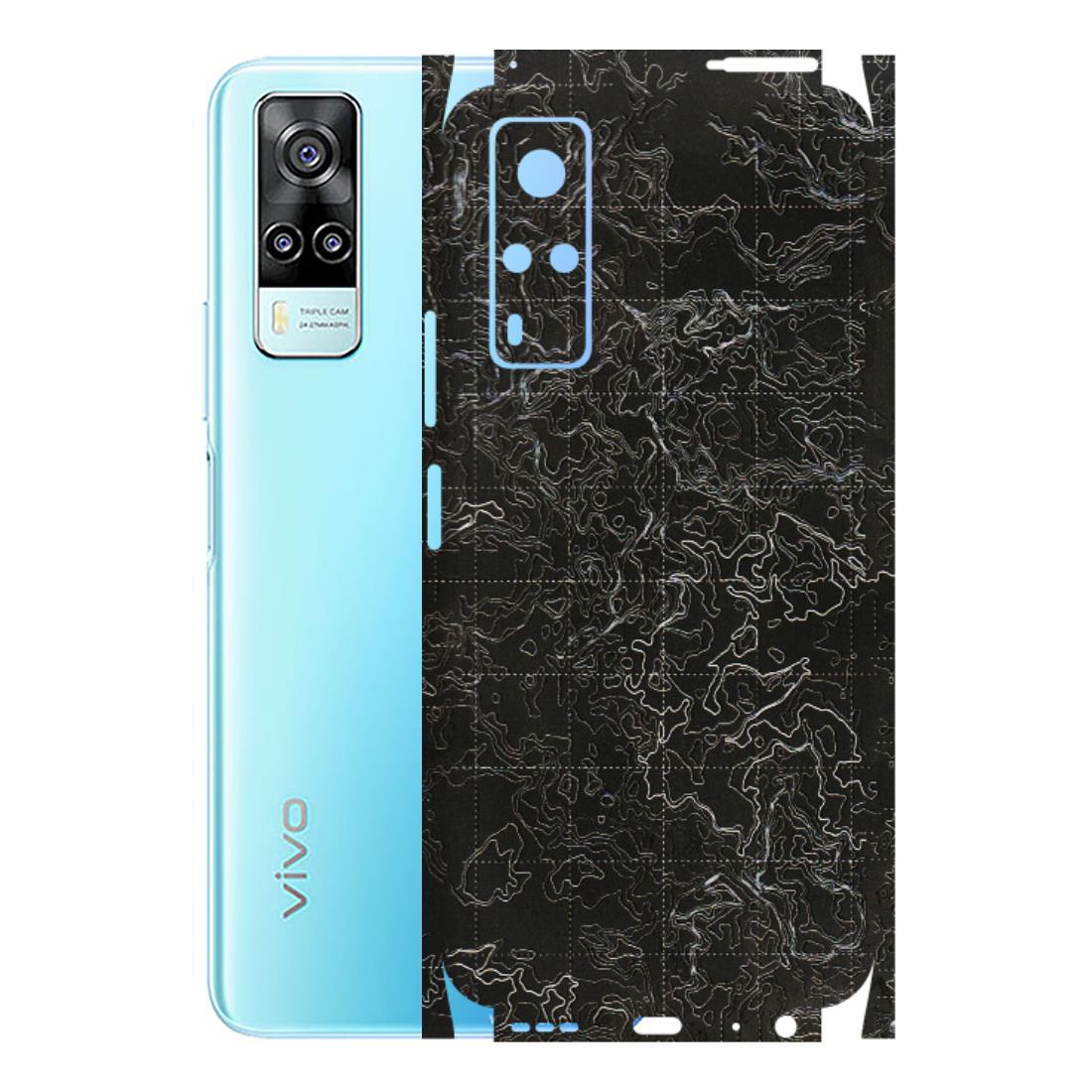 VIVO Y Series Phone Skins (All Models) - Black map Texture - 3D Embossed Finish (L-201) Vivo Y31