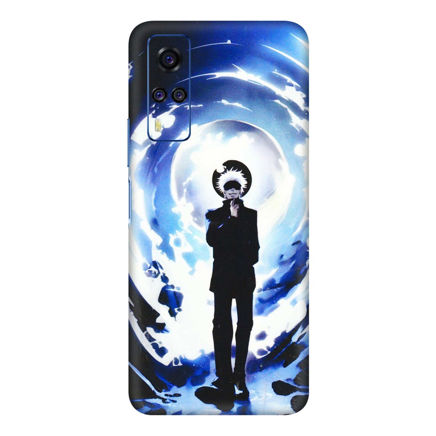 VIVO Y Series Phone Skins (All Models) - Satoru Gojo Dark Blue - 3D Embossed Finish (L-235) Vivo Y31