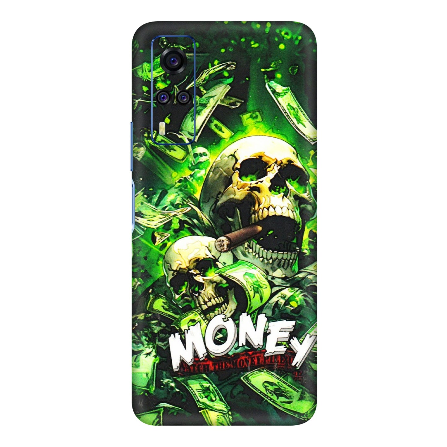VIVO Y Series Phone Skins (All Models) - Skull Money - 3D Embossed Finish (L-303) Vivo Y31