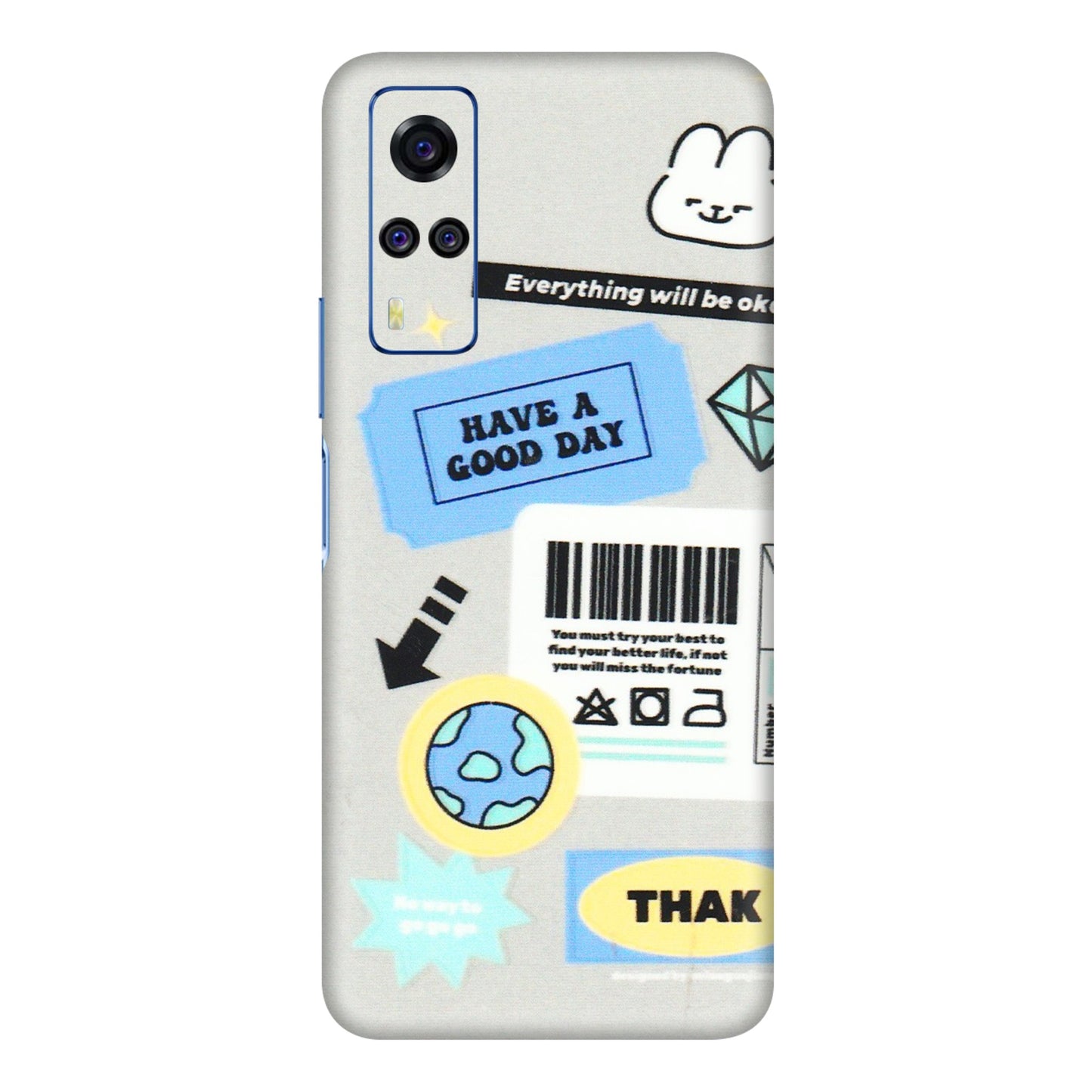 VIVO Y Series Phone Skins (All Models) - Will Be Okay Design - 3D Embossed Finish (L-316) Vivo Y31