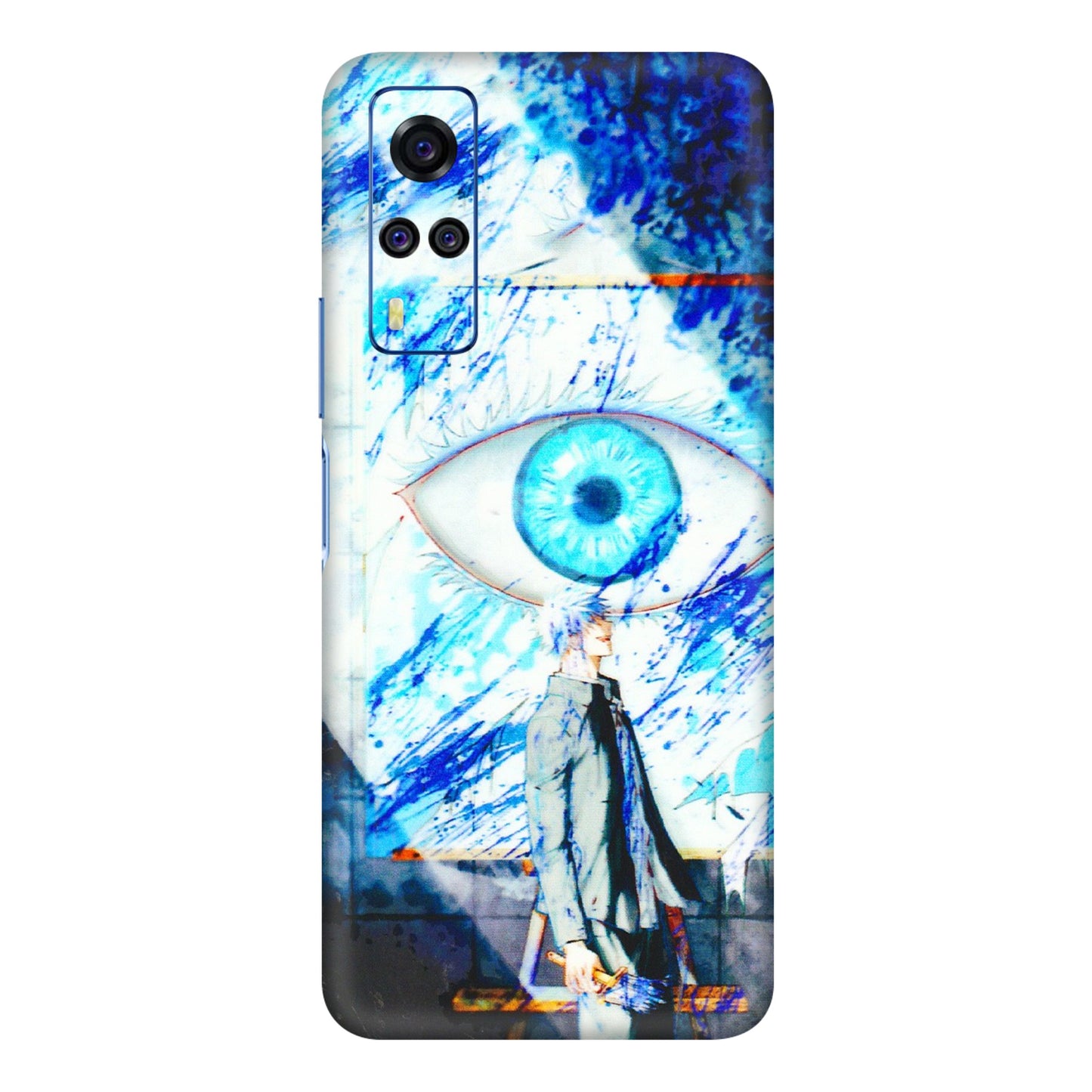 VIVO Y Series Phone Skins (All Models) - Anime Sea Blue Eye - 3D Embossed Finish (L-318) Vivo Y31