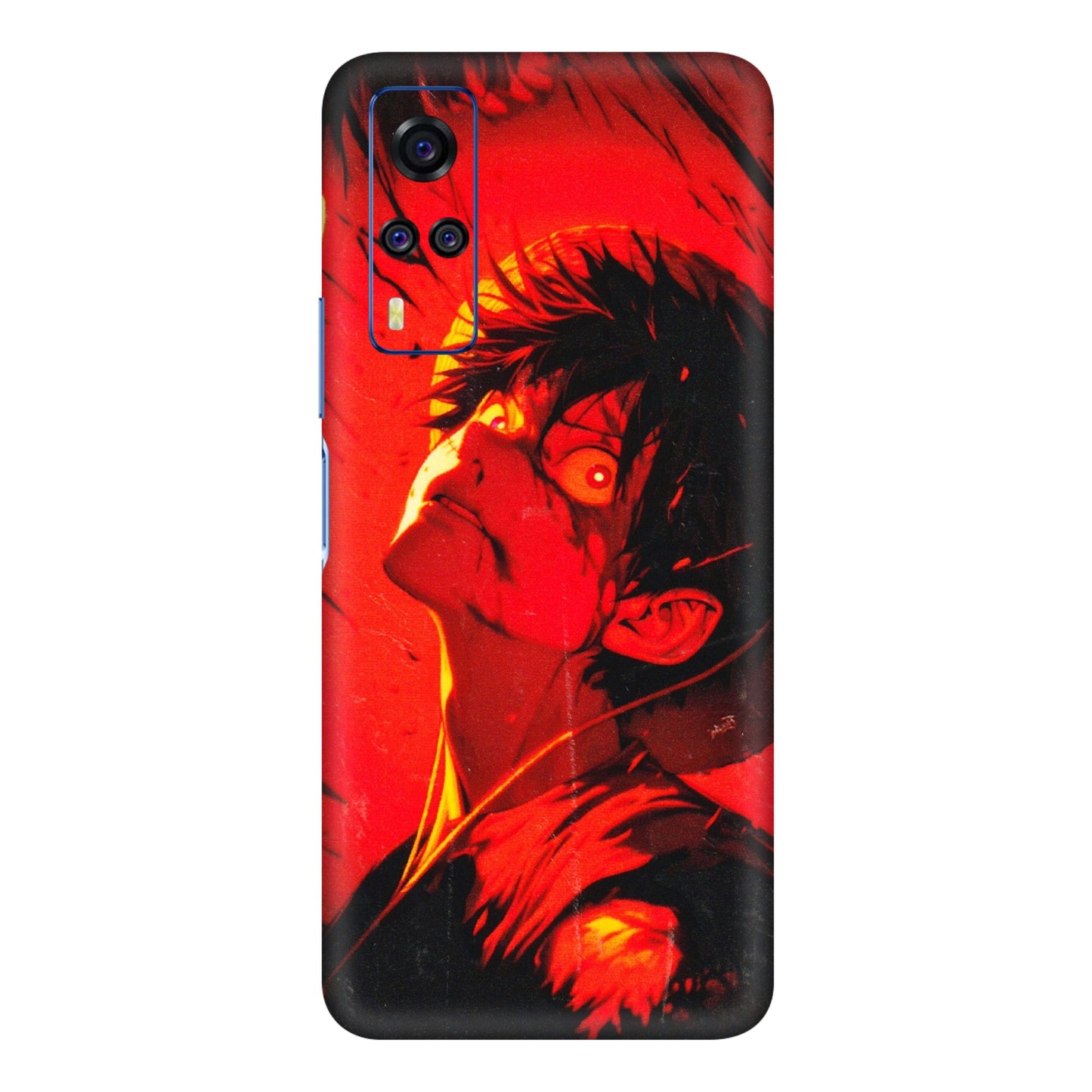 VIVO Y Series Phone Skins (All Models) - D.Luffy Power Up One Piece Anime - 3D Embossed Finish (L-326) Vivo Y31