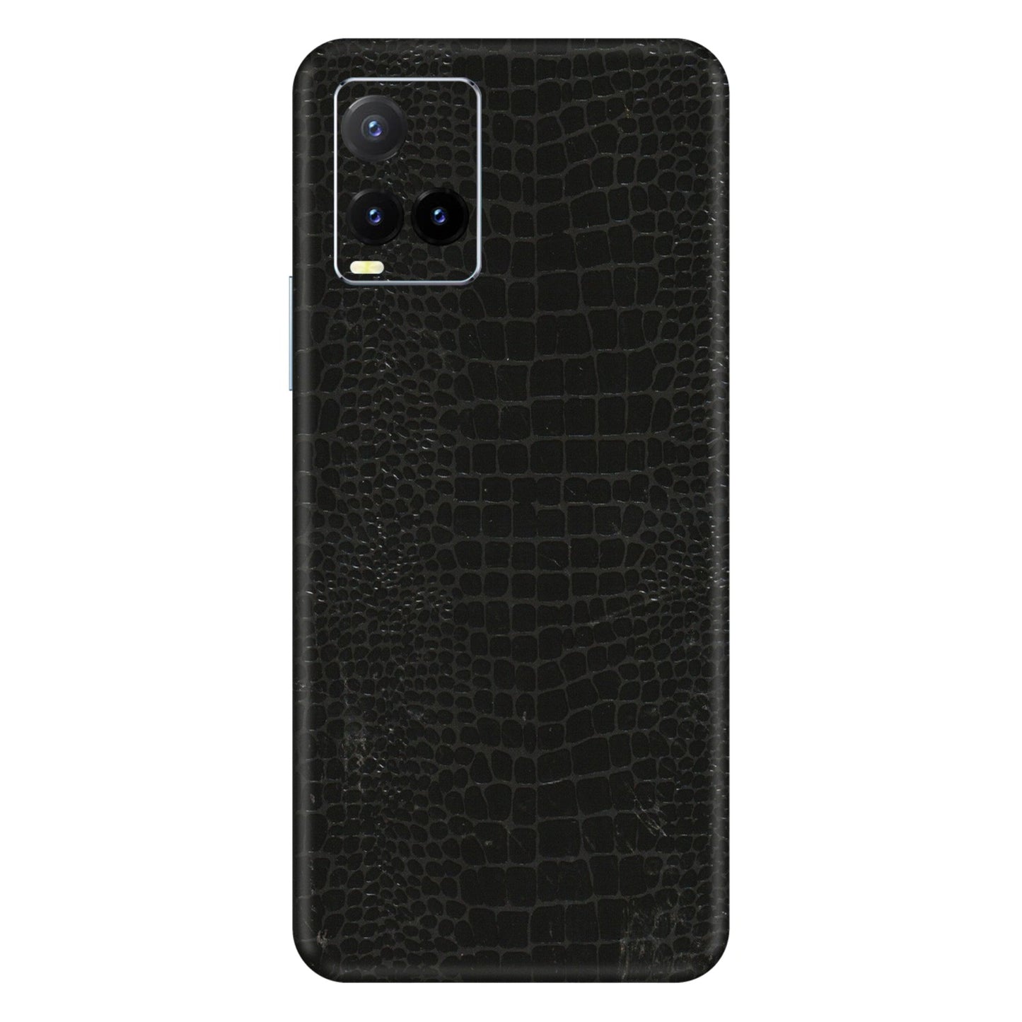 VIVO Y Series Phone Skins (All Models) - Snake Leather Black - 3D Embossed Finish (L-107) Vivo Y33T
