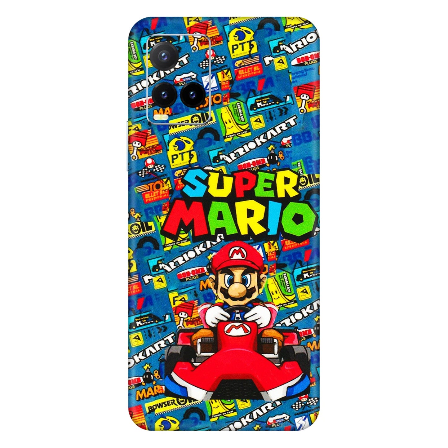 VIVO Y Series Phone Skins (All Models) - Super Mario Kart - 3D Embossed Finish (L-140) Vivo Y33T