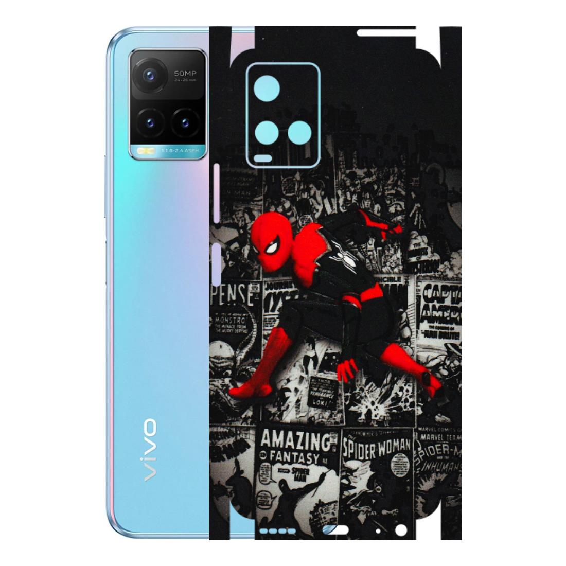 VIVO Y Series Phone Skins (All Models) - SpiderMan New - 3D Embossed Finish (L-162) Vivo Y33T