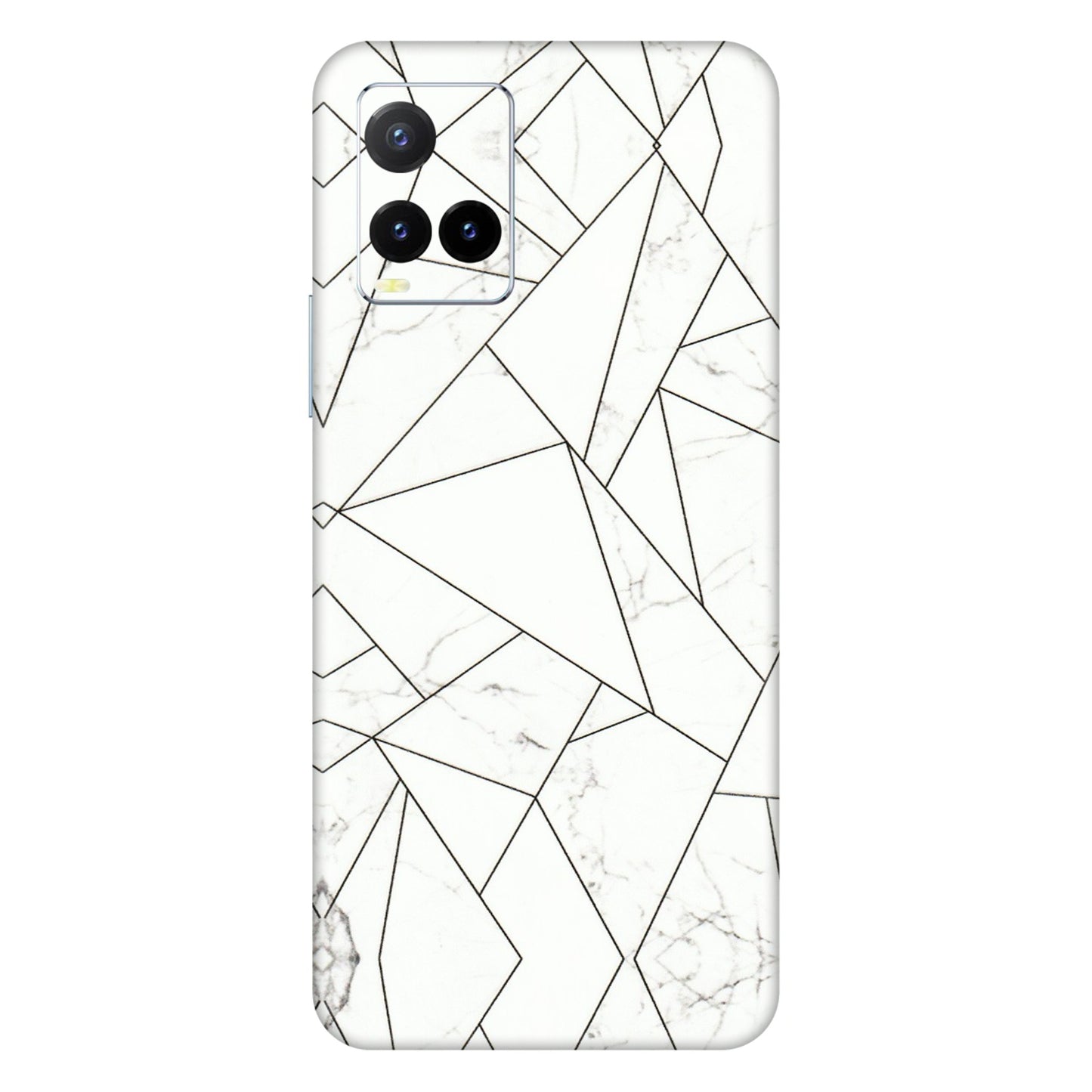 VIVO Y Series Phone Skins (All Models) - Luxury White Marble Effect - 3D Embossed Finish (L-168) Vivo Y33T