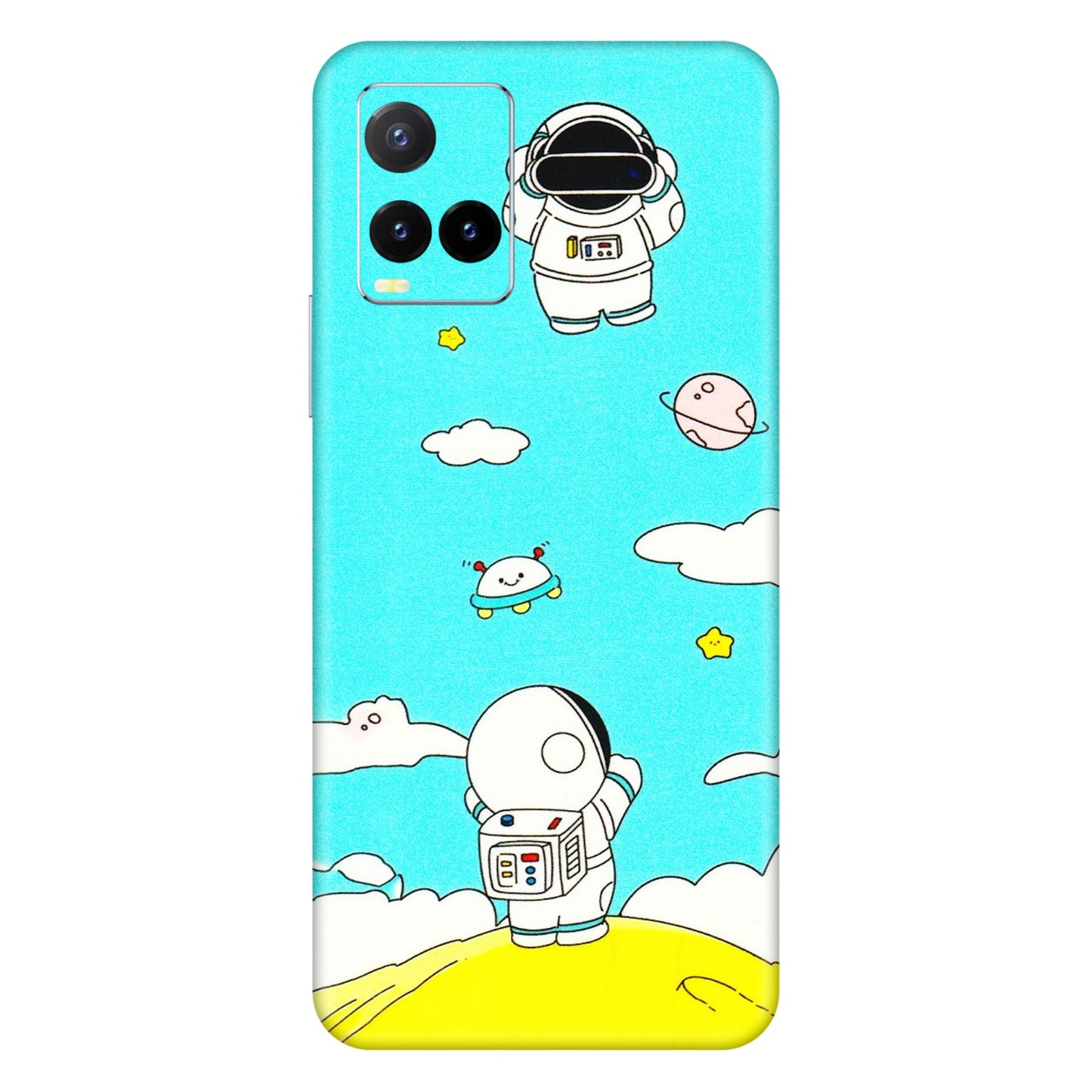 VIVO Y Series Phone Skins (All Models) - Blue Skies Astro Float - 3D Embossed Finish (L-230) Vivo Y33T