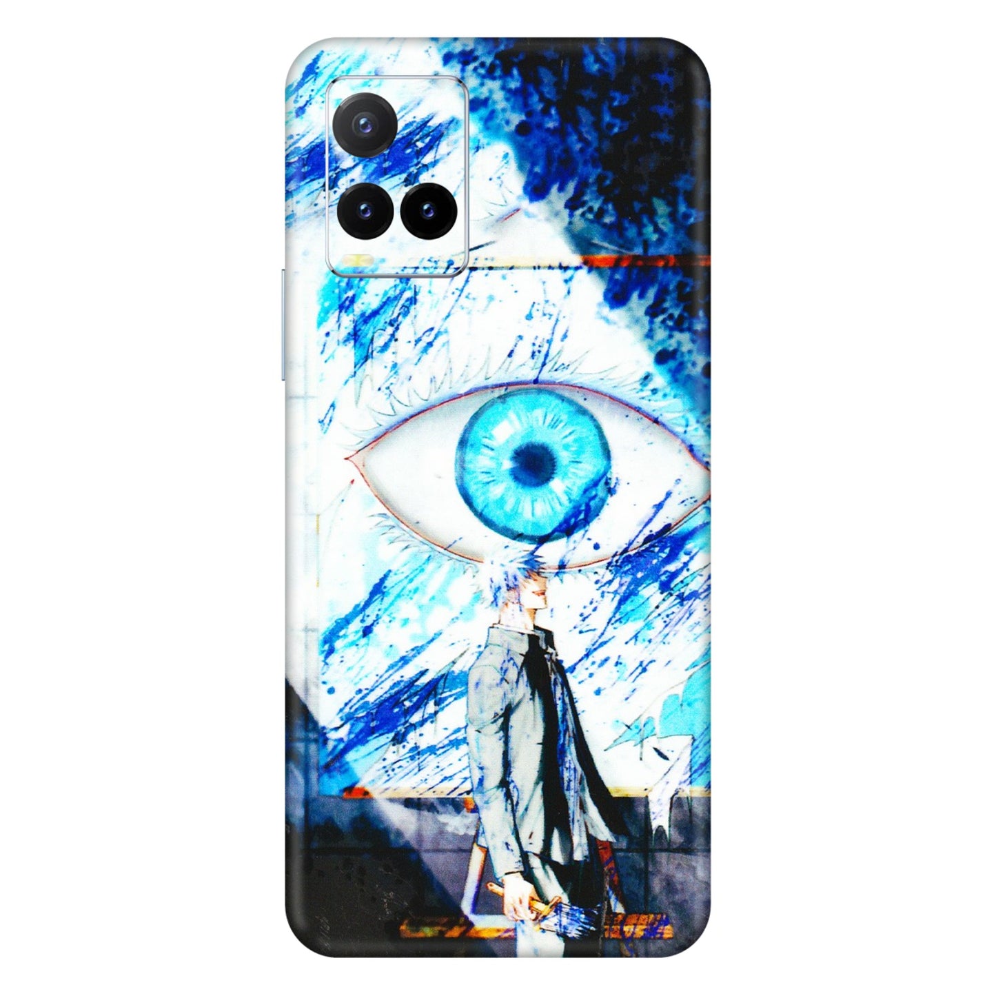 VIVO Y Series Phone Skins (All Models) - Gojo Satoru evil eye - 3D Embossed Finish (L-239) Vivo Y33T