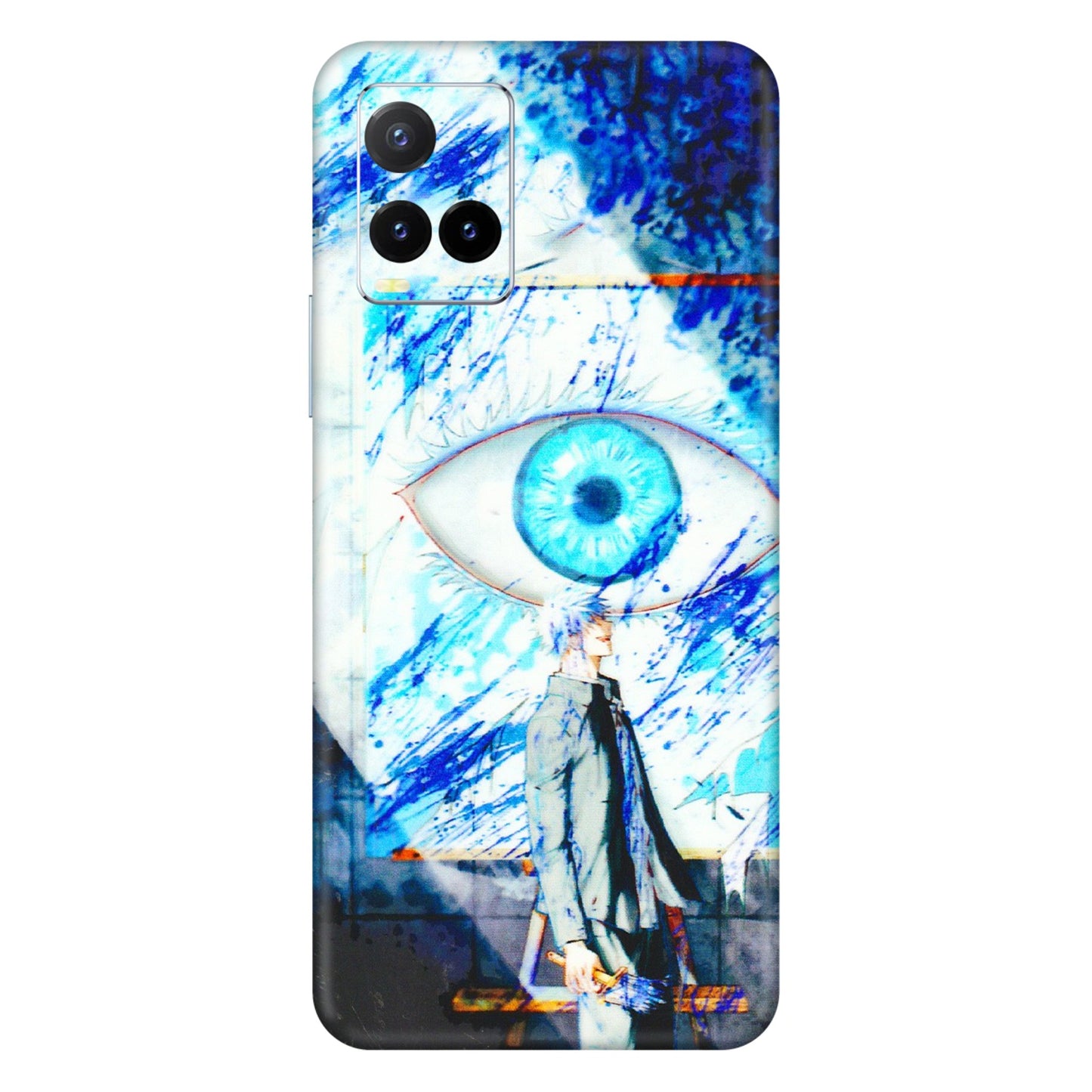 VIVO Y Series Phone Skins (All Models) - Anime Sea Blue Eye - 3D Embossed Finish (L-318) Vivo Y33T