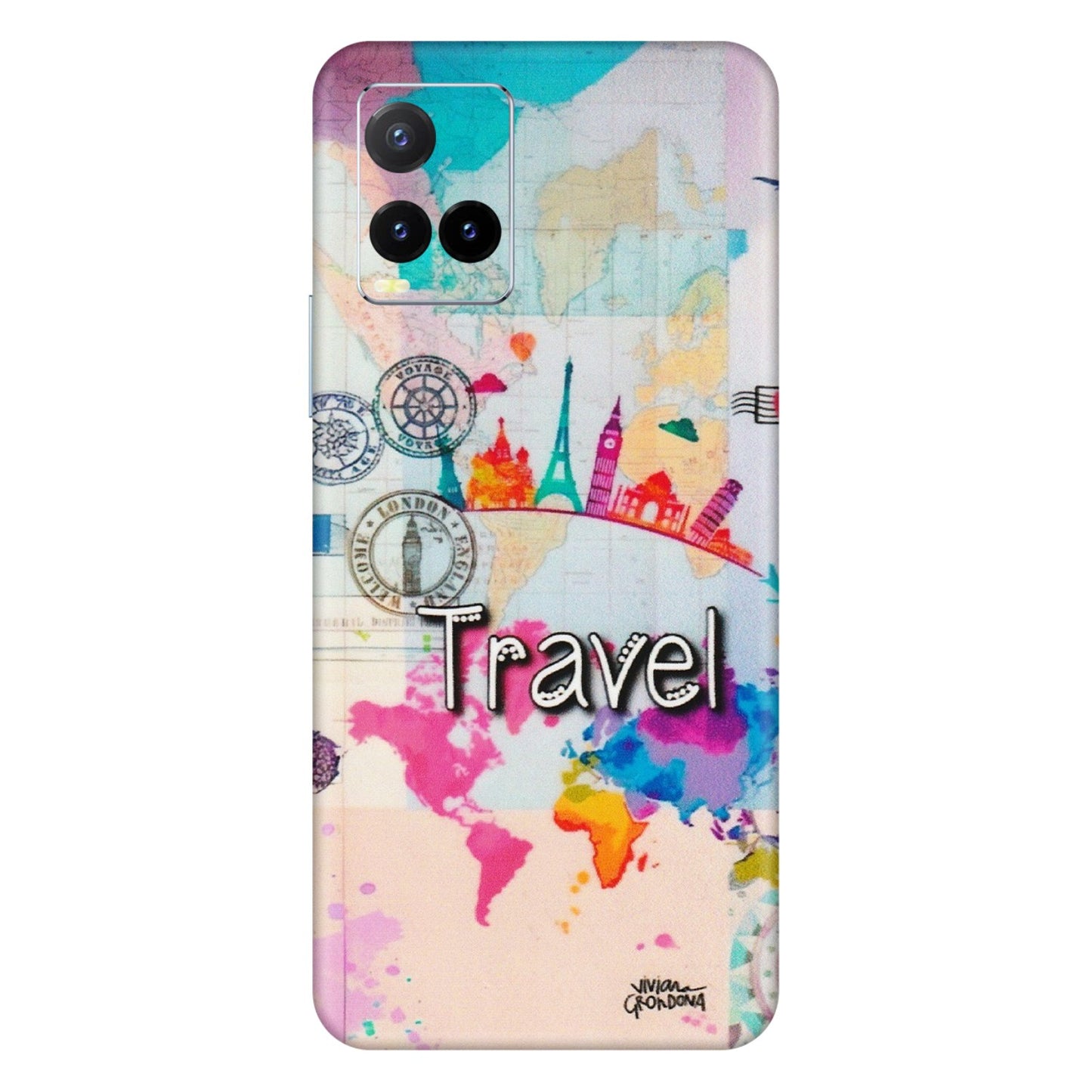 VIVO Y Series Phone Skins (All Models) - Travel The Wonders - Matte Finish (M-108) Vivo Y33T
