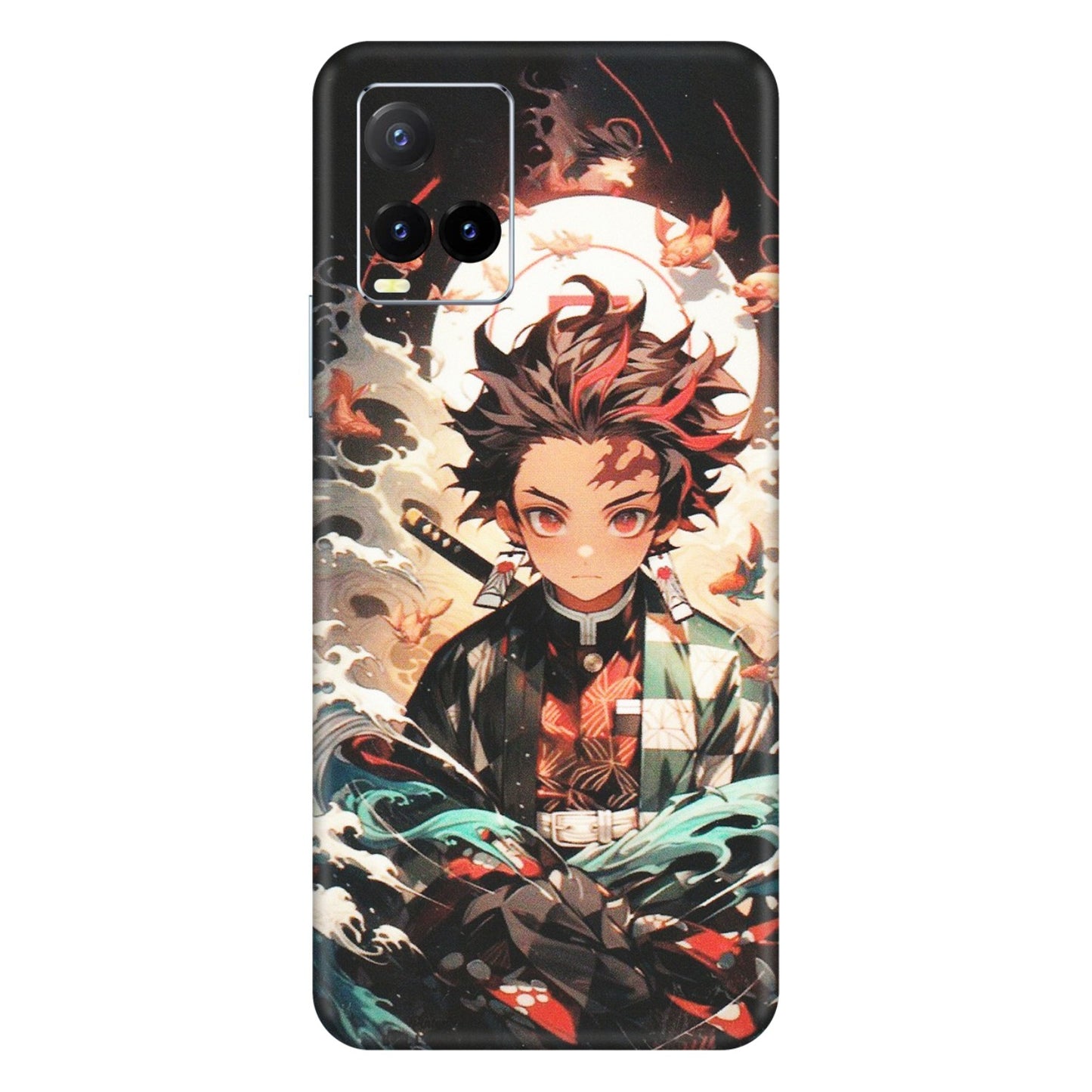 VIVO Y Series Phone Skins (All Models) - Tanjiro Demon Slayer Anime - Matte Finish (M-158) Vivo Y33T