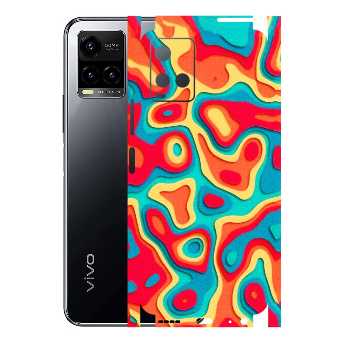 VIVO Y Series Phone Skins (All Models) - Abstract Swirl - 3D Embossed Finish (L-150) Vivo Y33 S