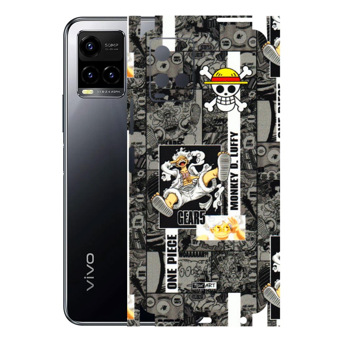 VIVO Y Series Phone Skins (All Models) - Cuffy Anime MonkeyCamic - 3D Embossed Finish (L-242) Vivo Y33 S
