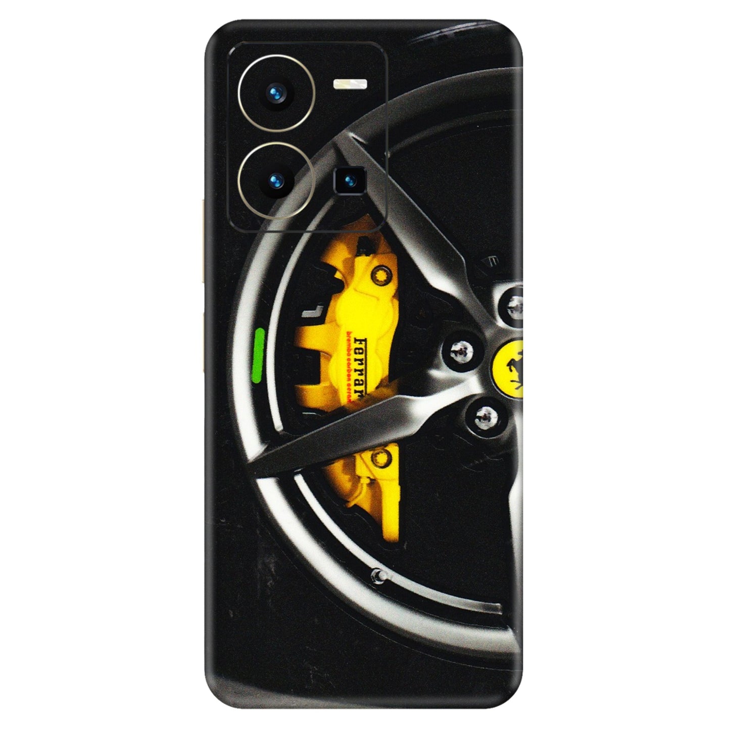 VIVO Y Series Phone Skins (All Models) - Ferrari Wheel Alloy - 3D Embossed Finish (L-173) Vivo Y35 2022