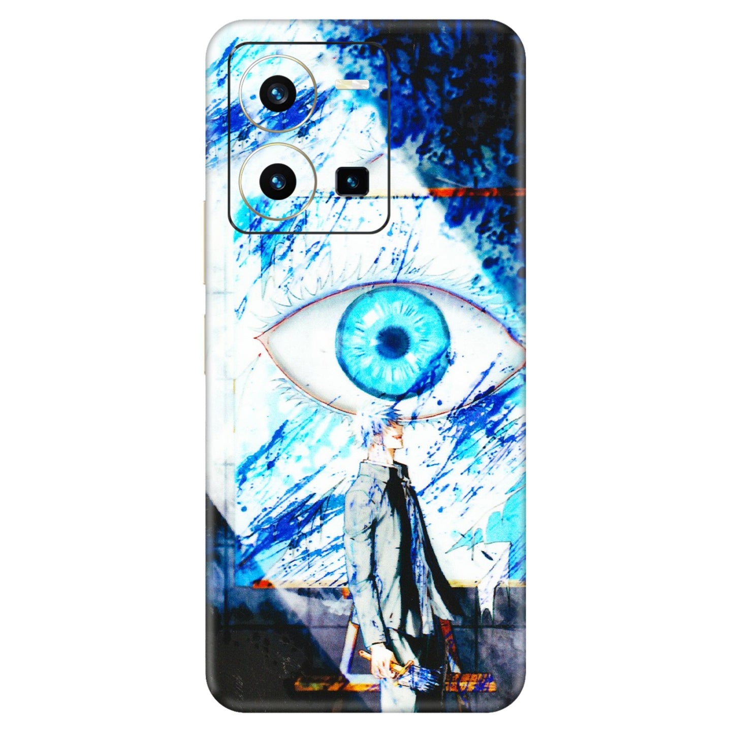 VIVO Y Series Phone Skins (All Models) - Gojo Satoru evil eye - 3D Embossed Finish (L-239) Vivo Y35 2022