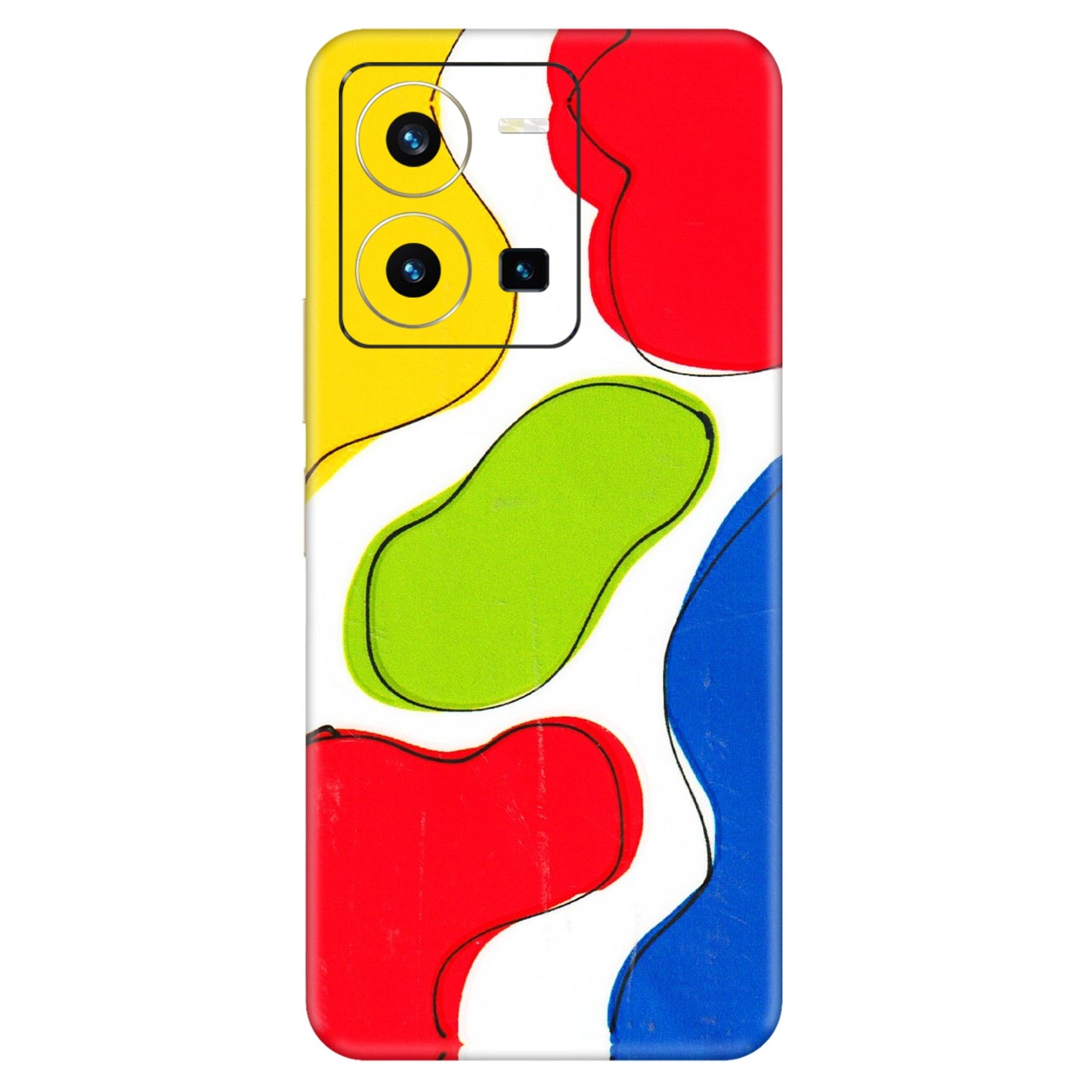 VIVO Y Series Phone Skins (All Models) - RGB Colour Paint - 3D Embossed Finish (L-284) Vivo Y35 2022