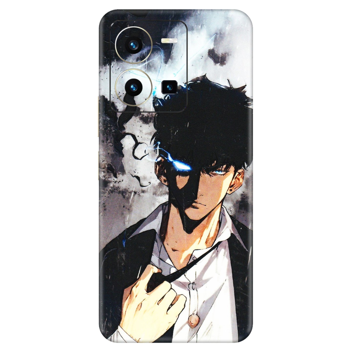 VIVO Y Series Phone Skins (All Models) - Sung Jinwoo Manhwa Anime - 3D Embossed Finish (L-328) Vivo Y35 2022