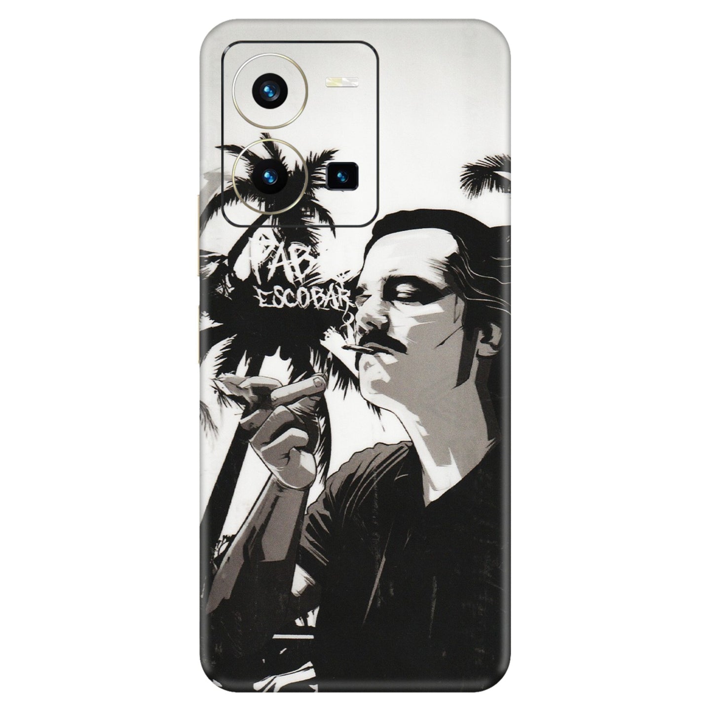 VIVO Y Series Phone Skins (All Models) - Pab Escobar - Transparent Finish (T-05) Vivo Y35 2022