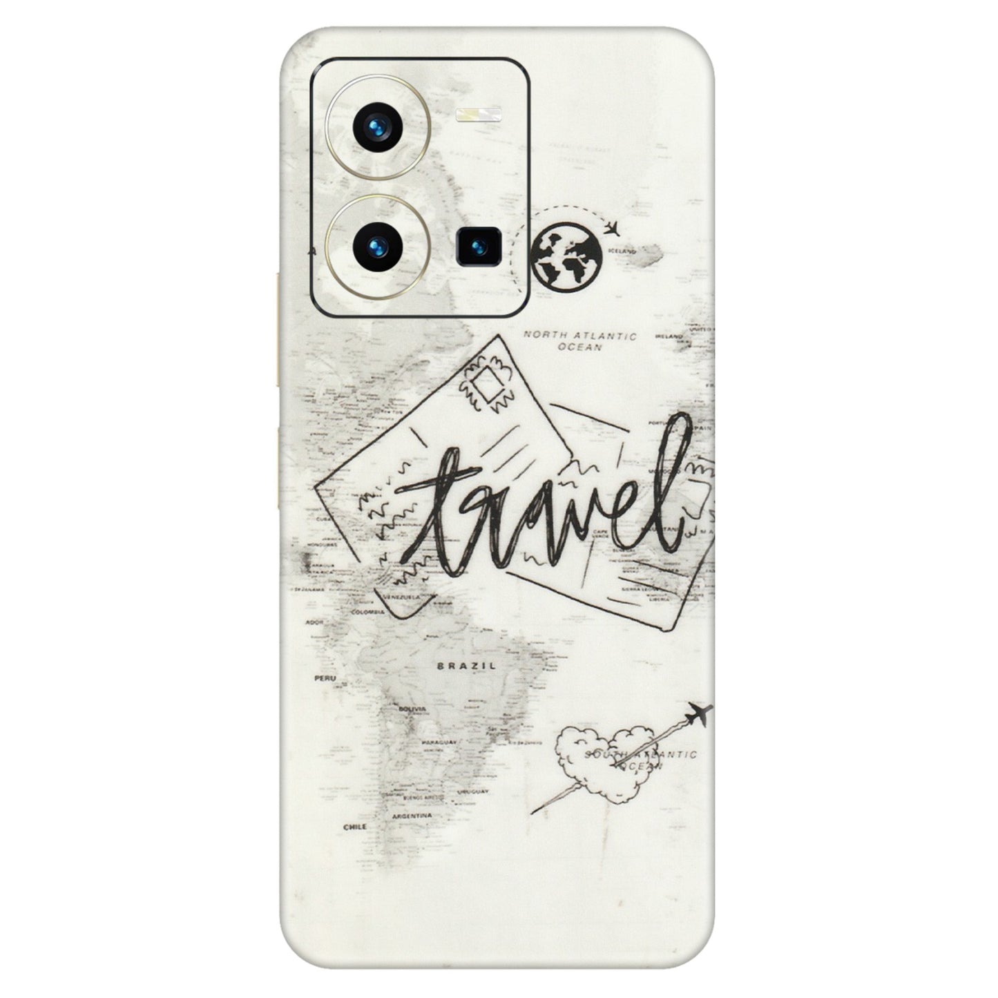 VIVO Y Series Phone Skins (All Models) - Travel Ticket - Transparent Finish (T-06) Vivo Y35 2022
